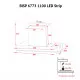 Вытяжка полновстраиваемая Perfelli BISP 6773 BL 1100 LED Strip - зображення 12