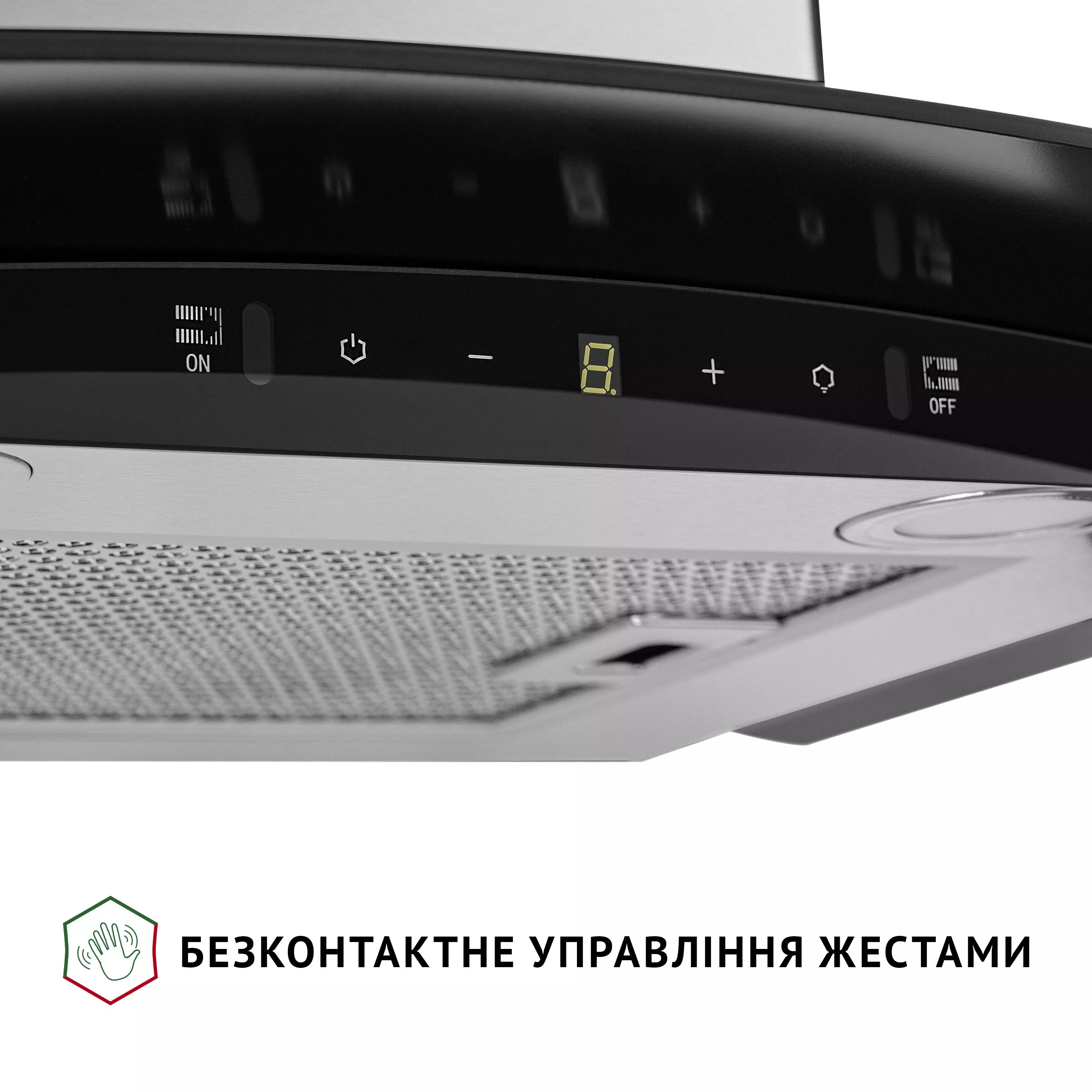 Декоративная вытяжка со стеклом Perfelli GRASSI 6PWX INOX - зображення 7