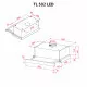 Вытяжка телескопическая Perfelli TL 502 WH LED - зображення 12