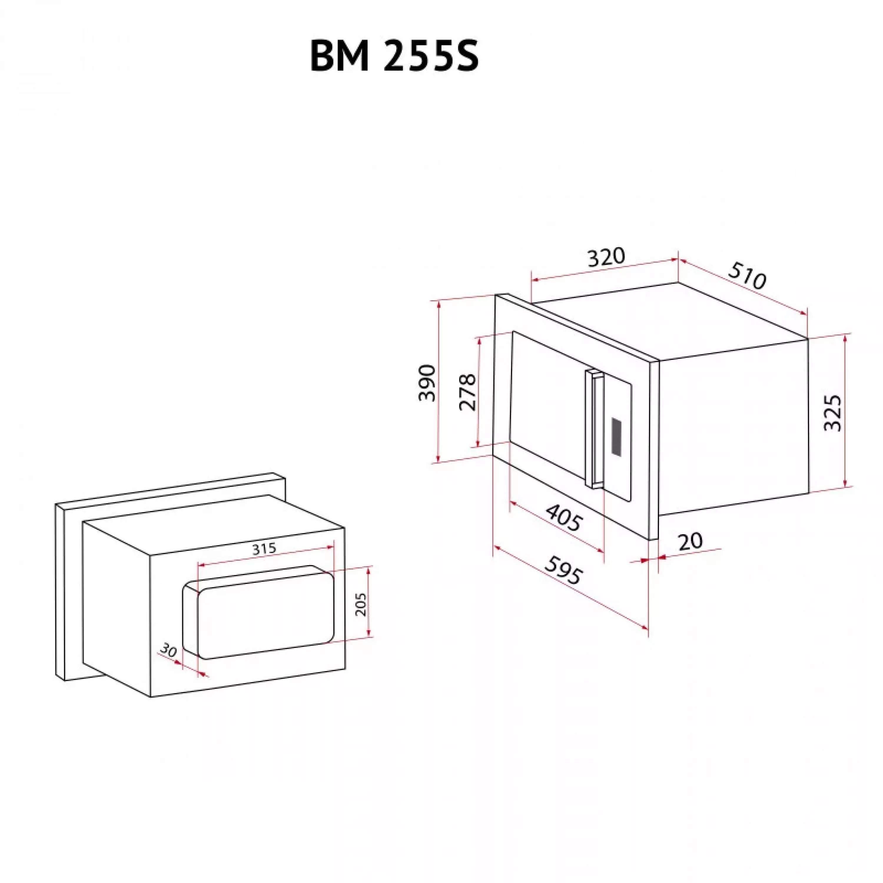 Повновбудована мікрохвильова піч Perfelli BM 255S GLB - зображення 17