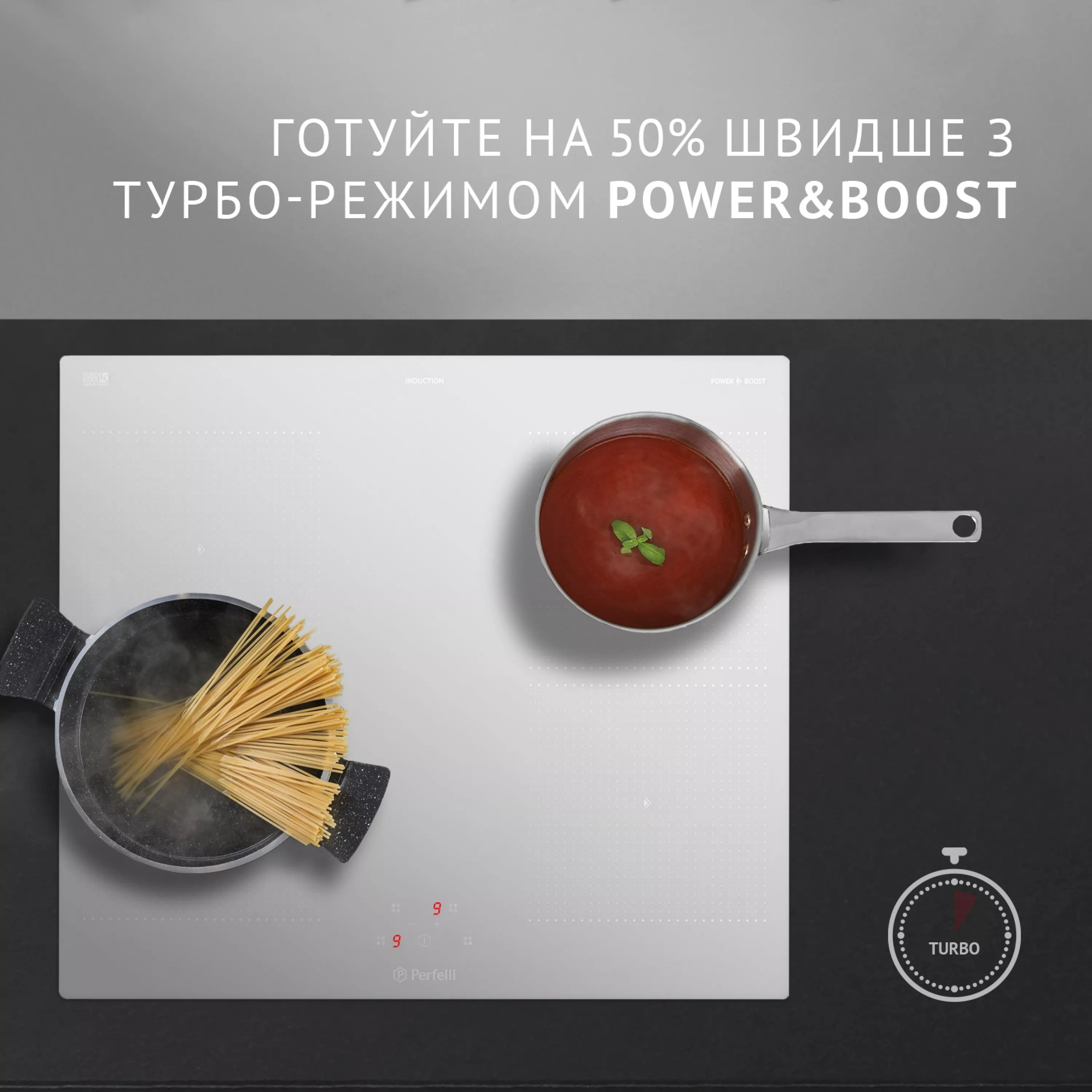Поверхня індукційна Perfelli HI 674 WH - зображення 4