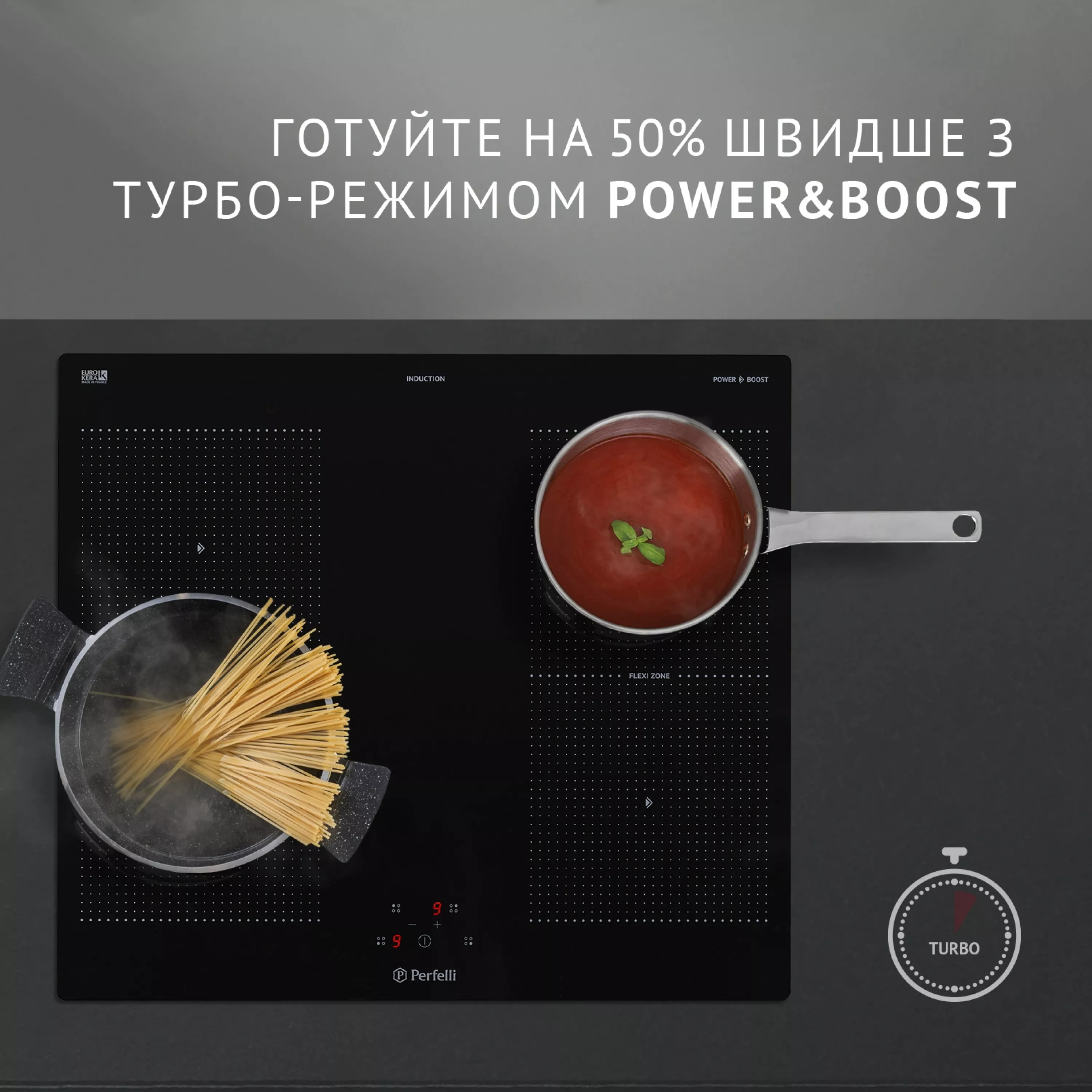 Поверхность индукционная Perfelli HI 684 BL - зображення 4
