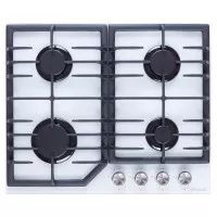 Поверхня газова на склі Perfelli DIAMOND G69C BIANCO Поверхня газова на склі Perfelli DIAMOND G69C BIANCO