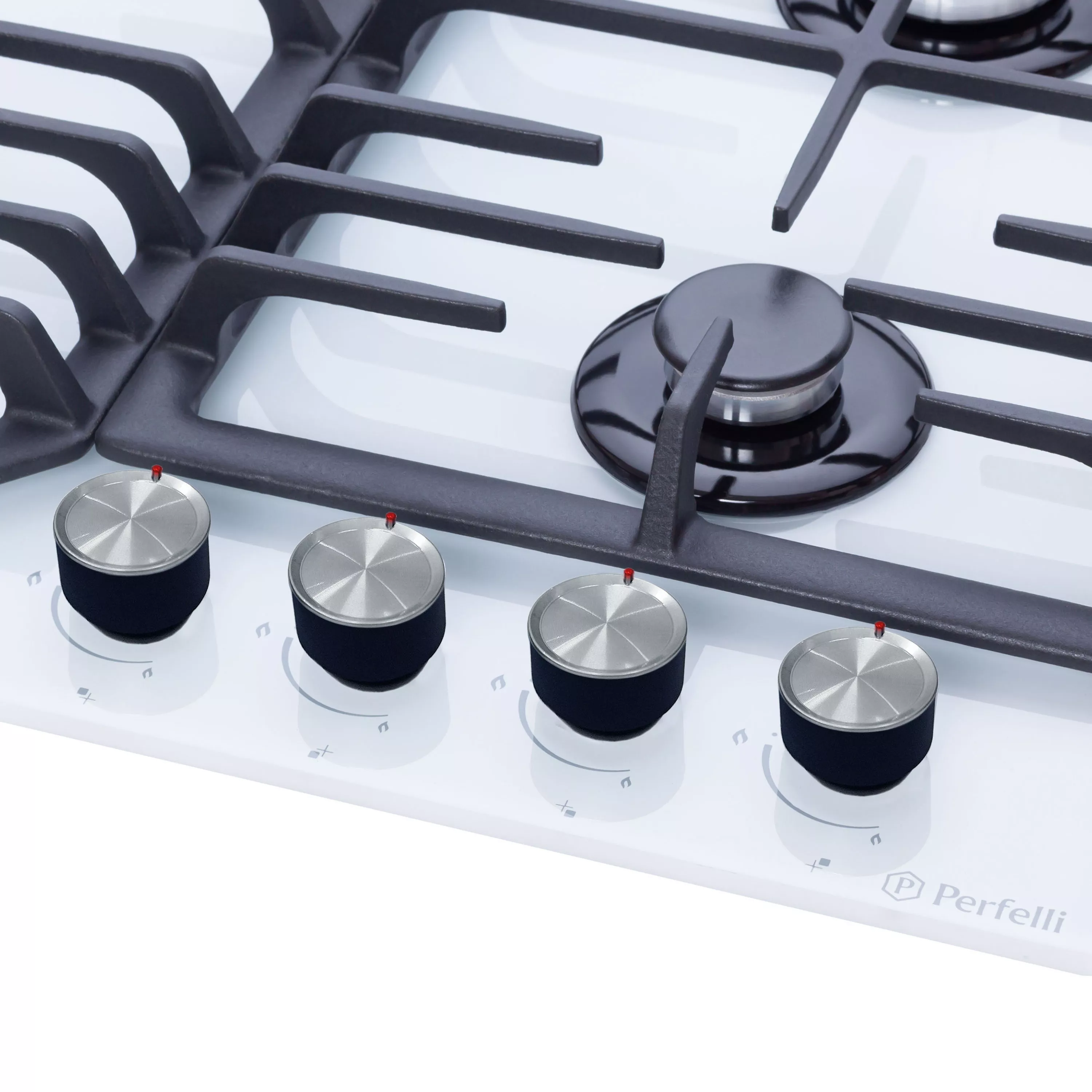Поверхность газовая на стекле Perfelli DIAMOND G69C BIANCO - зображення 3