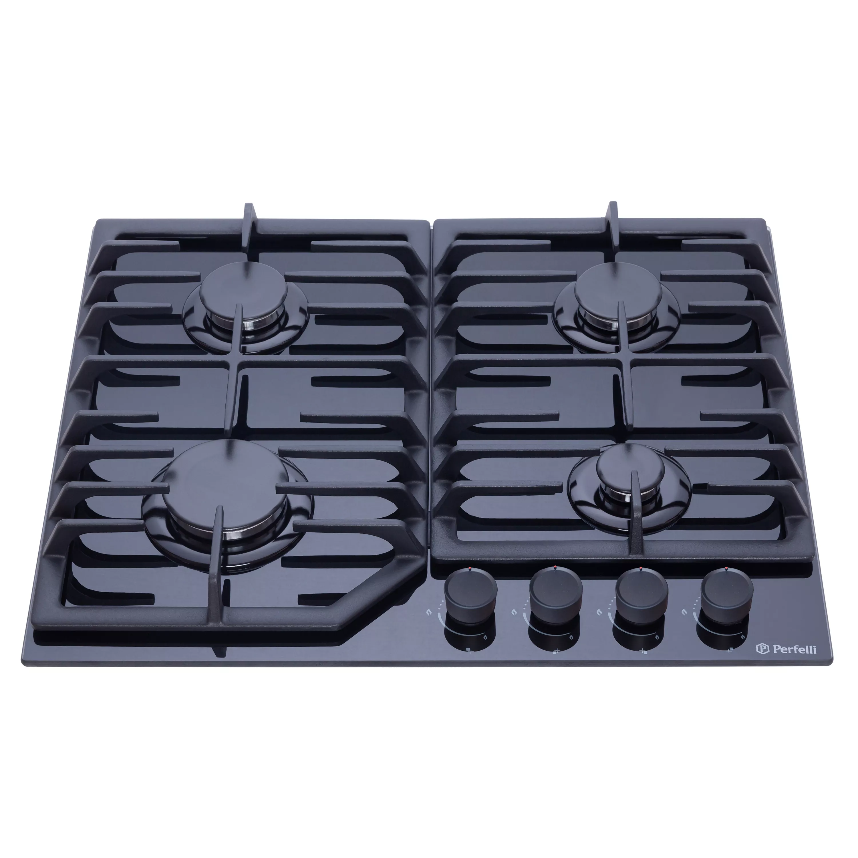 Perfelli 5905563500934 - зображення 2 Поверхня газова на склі Perfelli DIAMOND G69C NERO - зображення 2