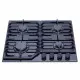 Perfelli 5905563500934 - зображення 2 Поверхня газова на склі Perfelli DIAMOND G69C NERO - зображення 2
