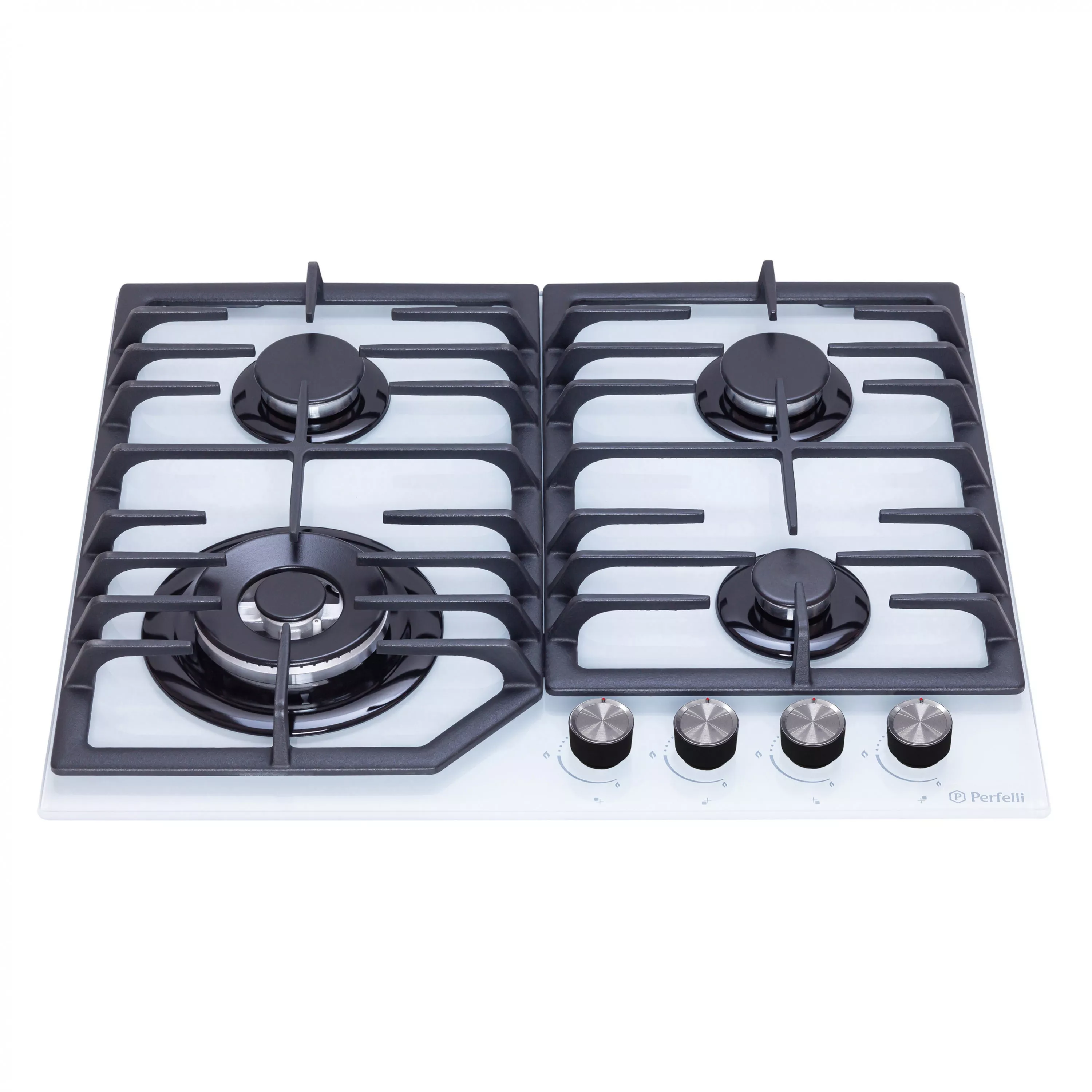 Поверхня газова на склі Perfelli DIAMOND GW69C BIANCO - зображення 2