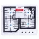 Поверхность газовая на металле Perfelli DIAMOND M69C INOX - зображення 12