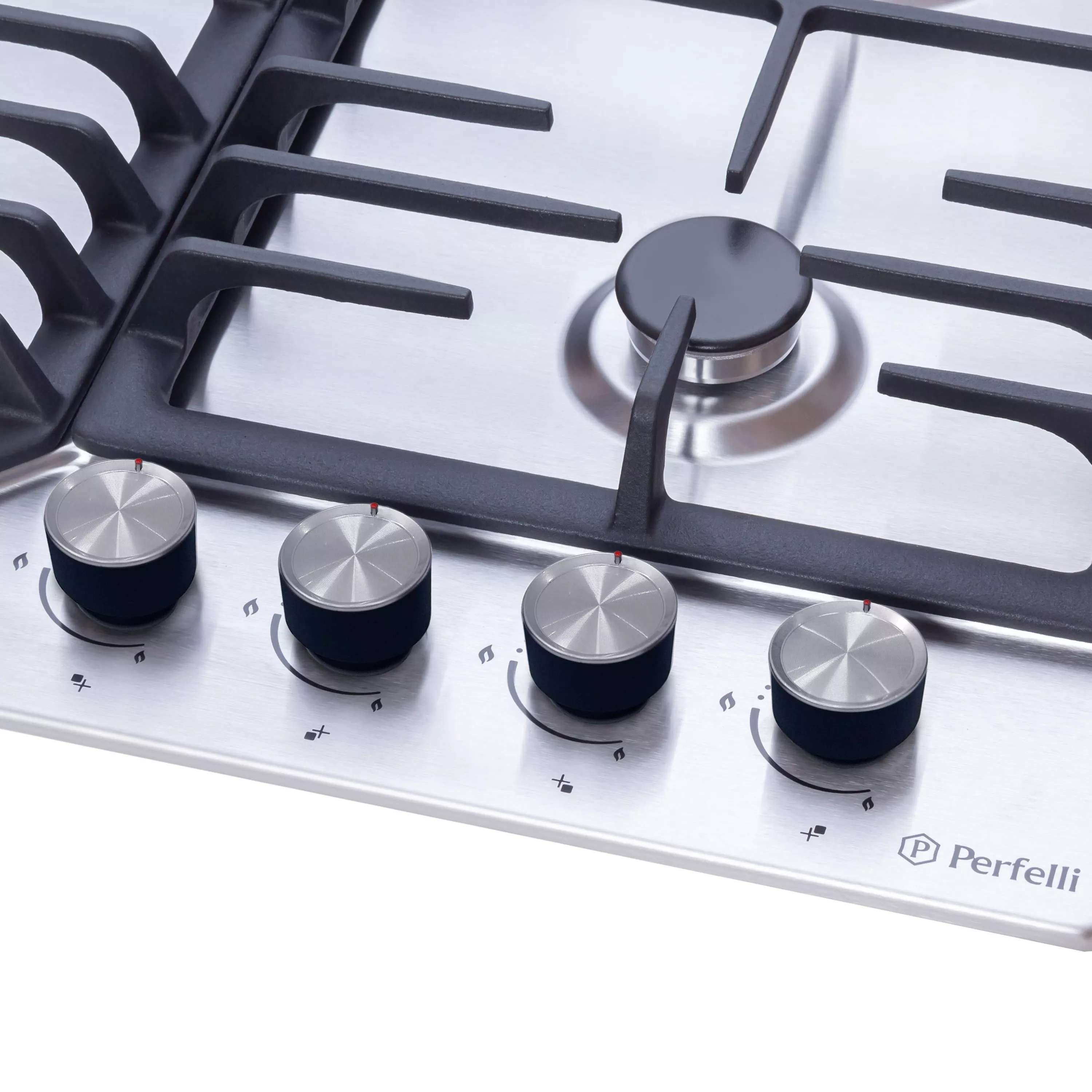 Поверхность газовая на металле Perfelli DIAMOND M69C INOX - зображення 3