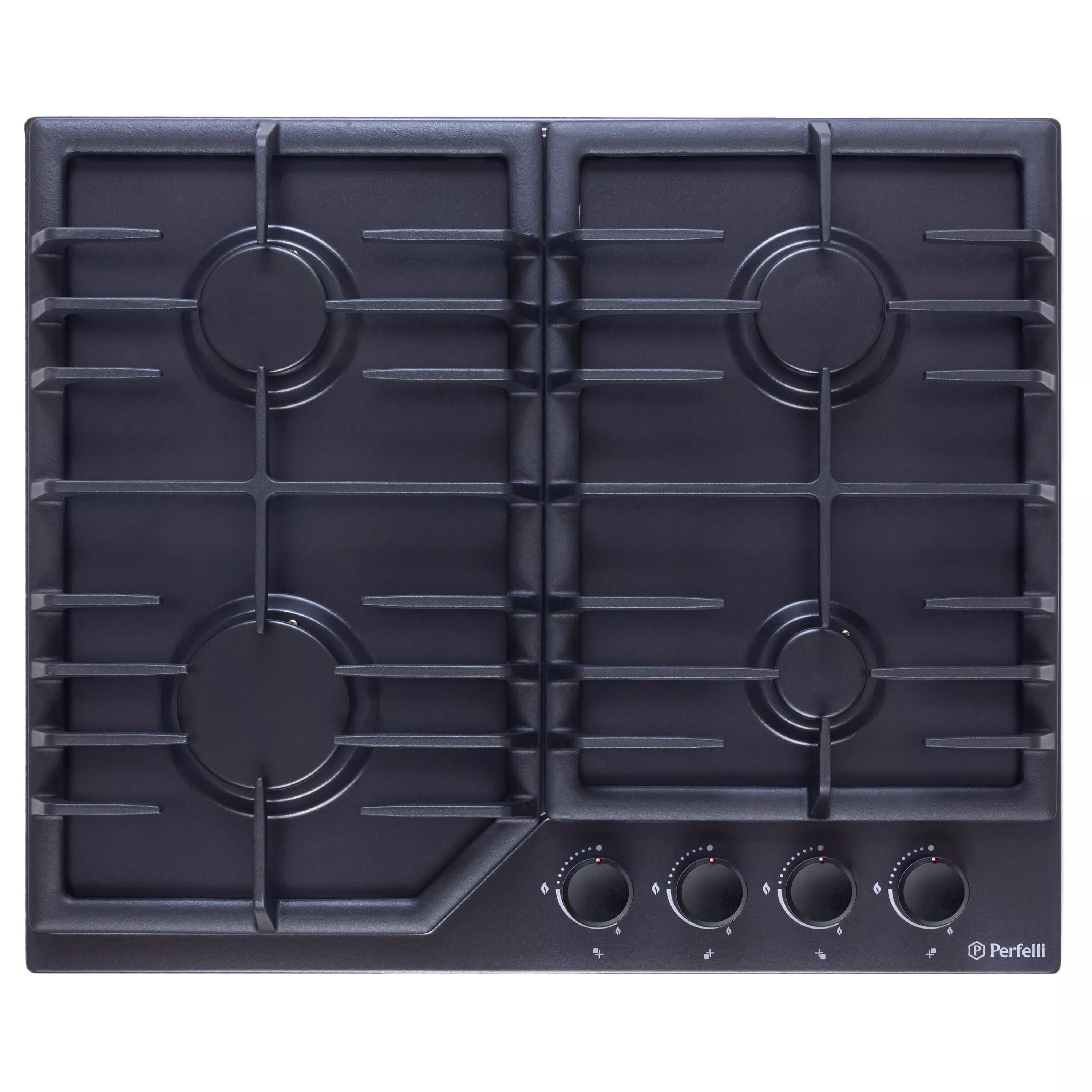 Поверхность газовая на металле Perfelli DIAMOND M69C NERO - зображення 1