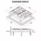 Поверхность газовая на металле Perfelli DIAMOND MW69C INOX - зображення 14