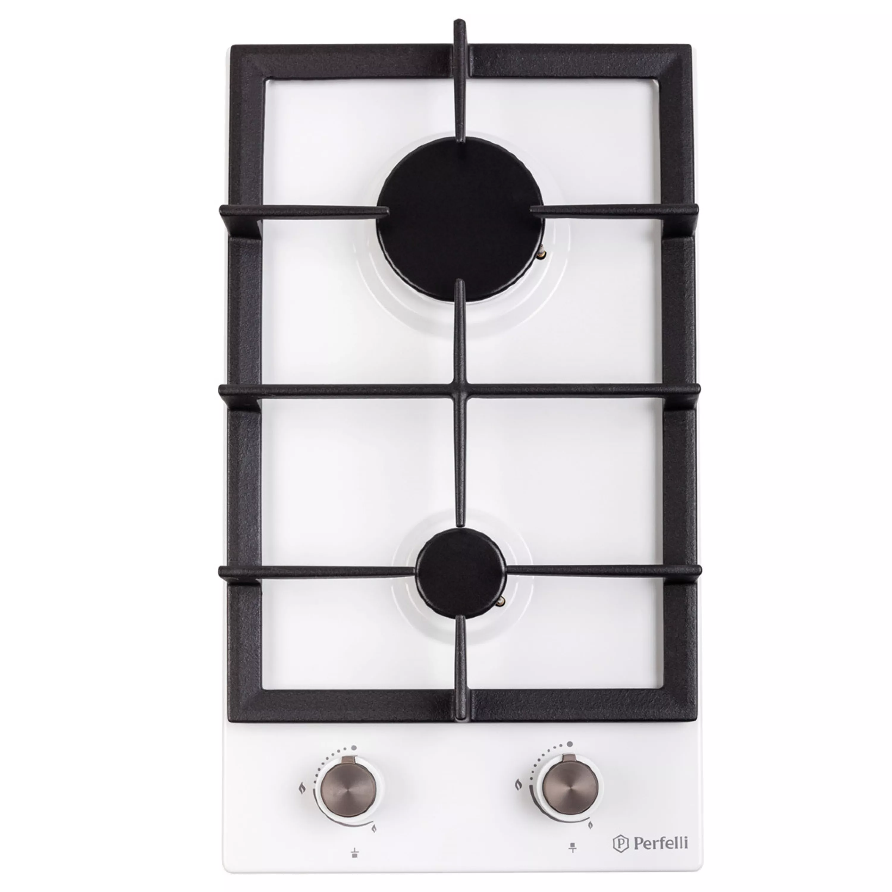 Поверхность газовая на металле Perfelli Domino HGM 31424 WH - зображення 1