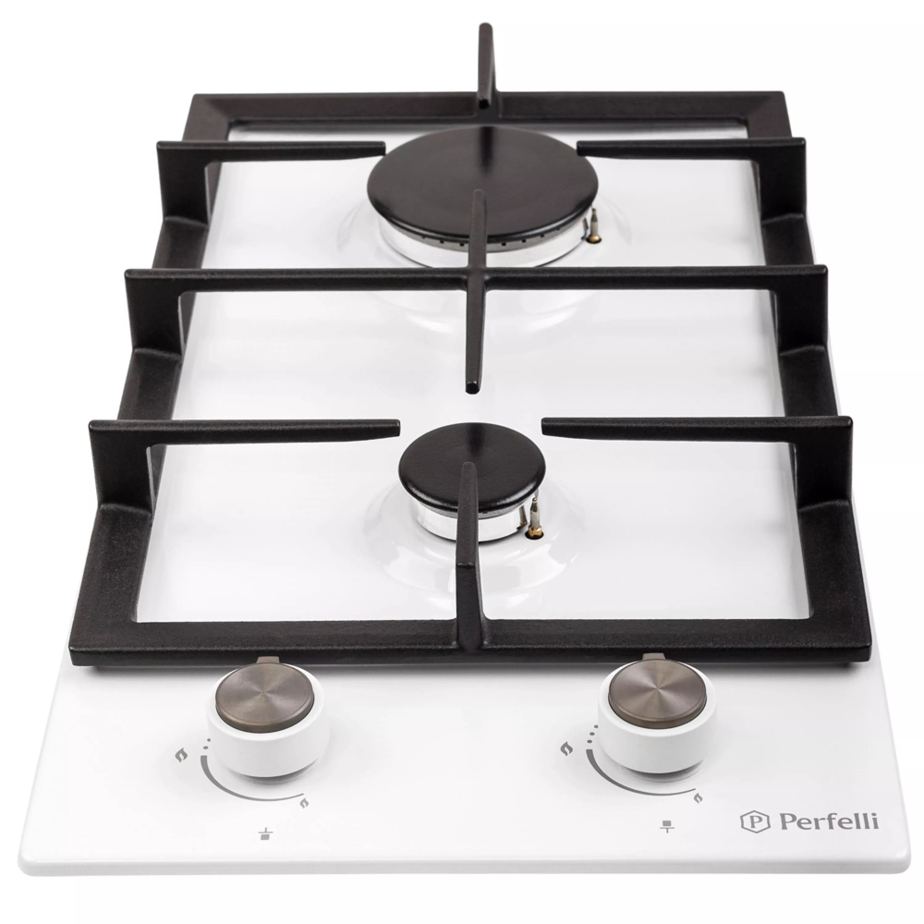 Поверхность газовая на металле Perfelli Domino HGM 31424 WH - зображення 2