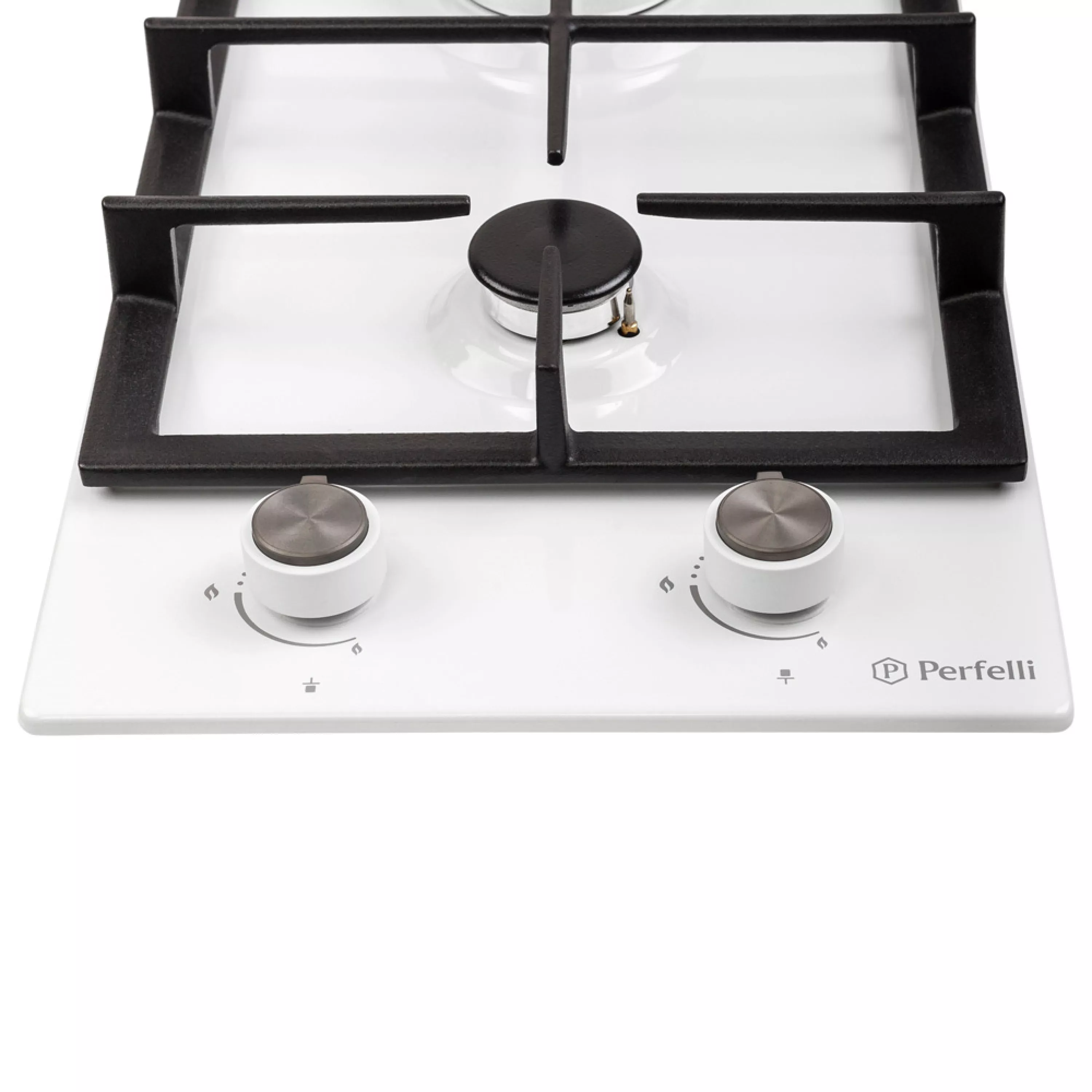 Поверхность газовая на металле Perfelli Domino HGM 31424 WH - зображення 5
