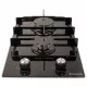 Поверхня газова Domino на склі Perfelli HGG 31414 BL - зображення 2