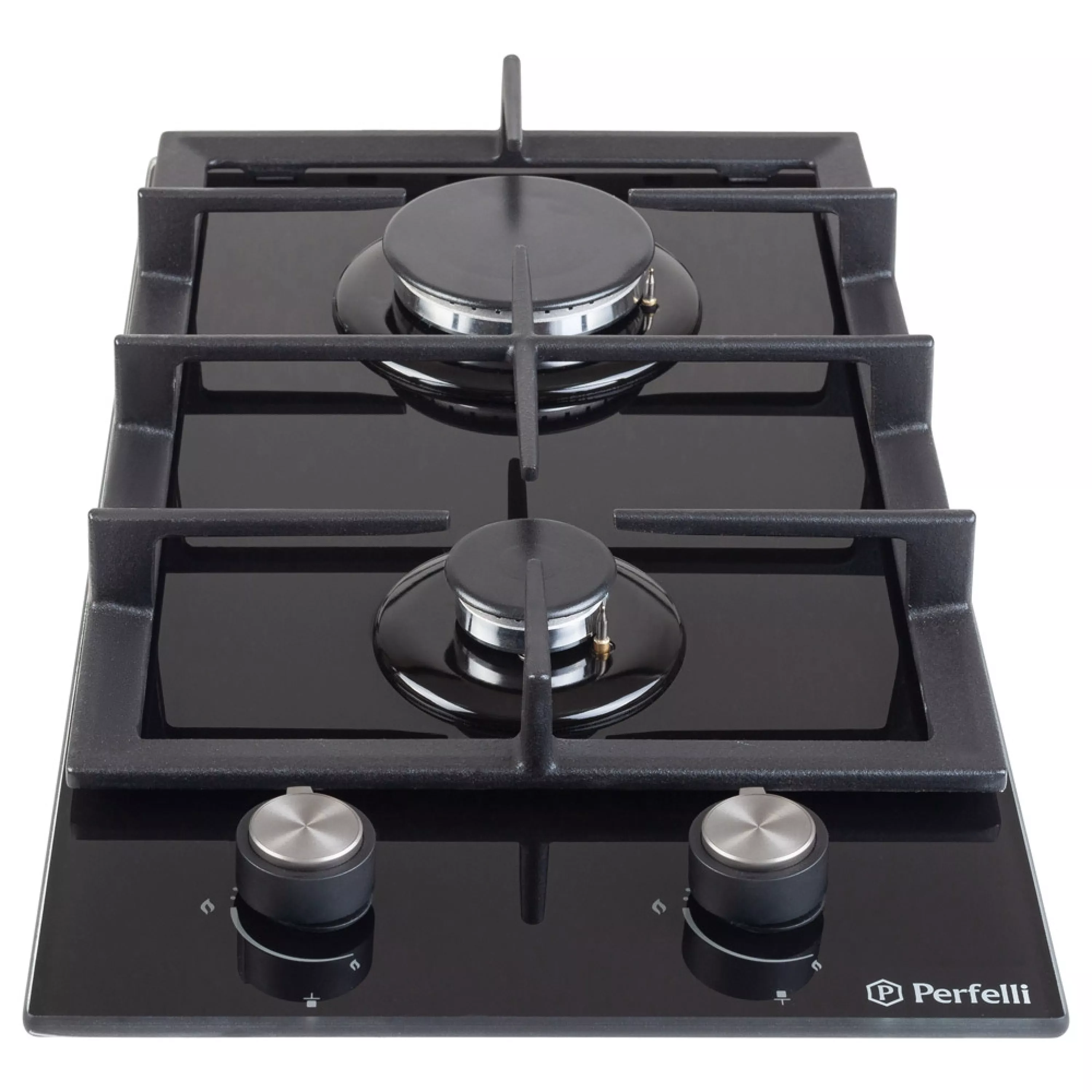 Perfelli 5902767156554 - зображення 2 Поверхня газова Domino на склі Perfelli HGG 31424 BL - зображення 2