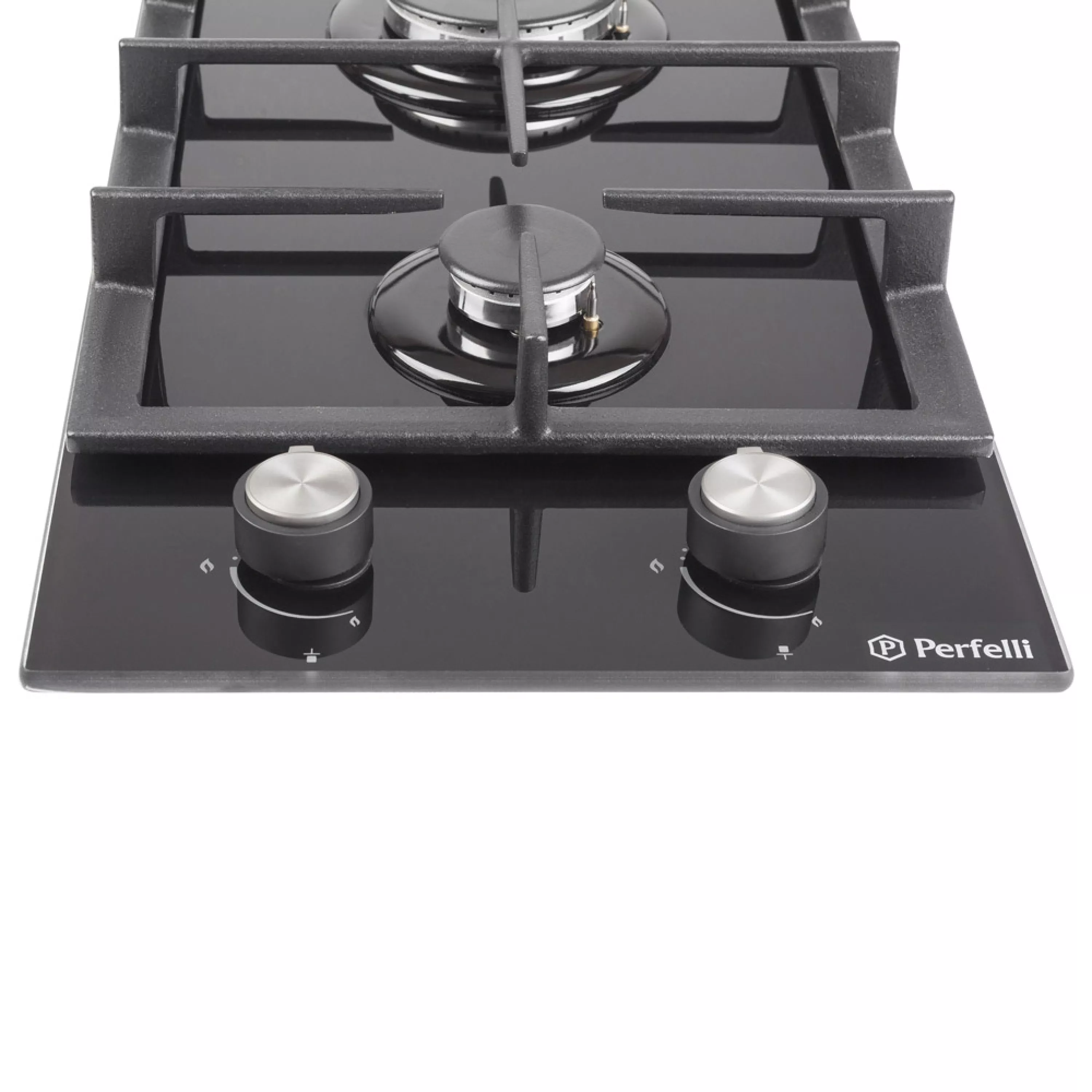 Perfelli 5902767156554 - зображення 5 Поверхня газова Domino на склі Perfelli HGG 31424 BL - зображення 5