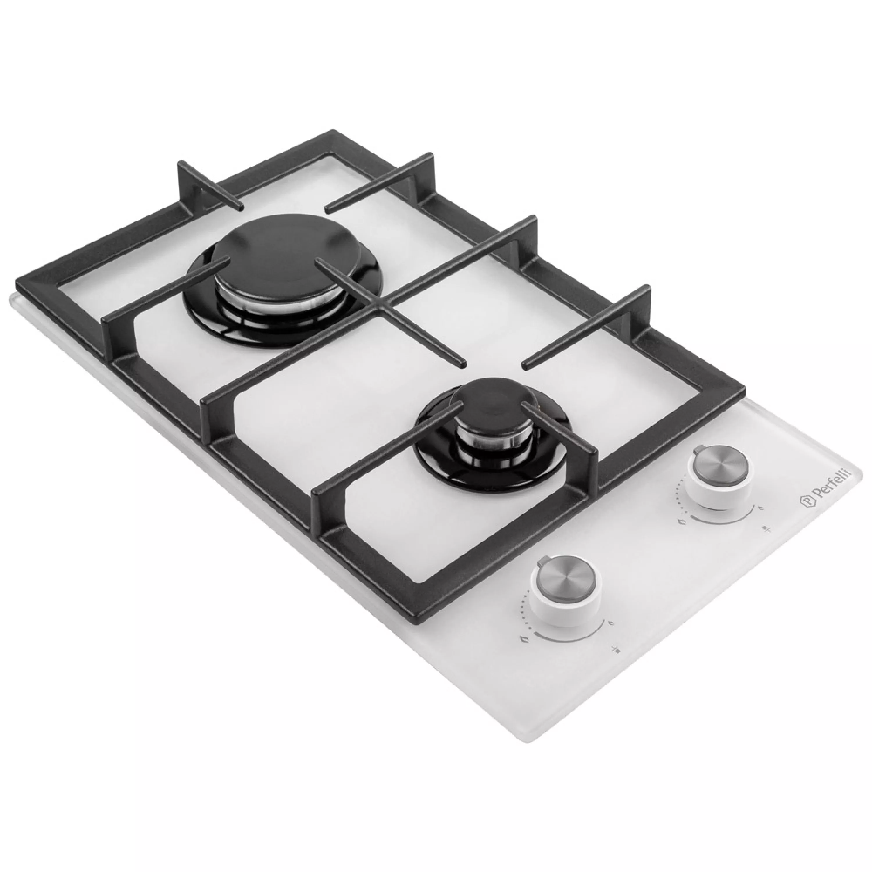 Поверхность газовая Domino на стекле Perfelli HGG 31424 WH - зображення 3