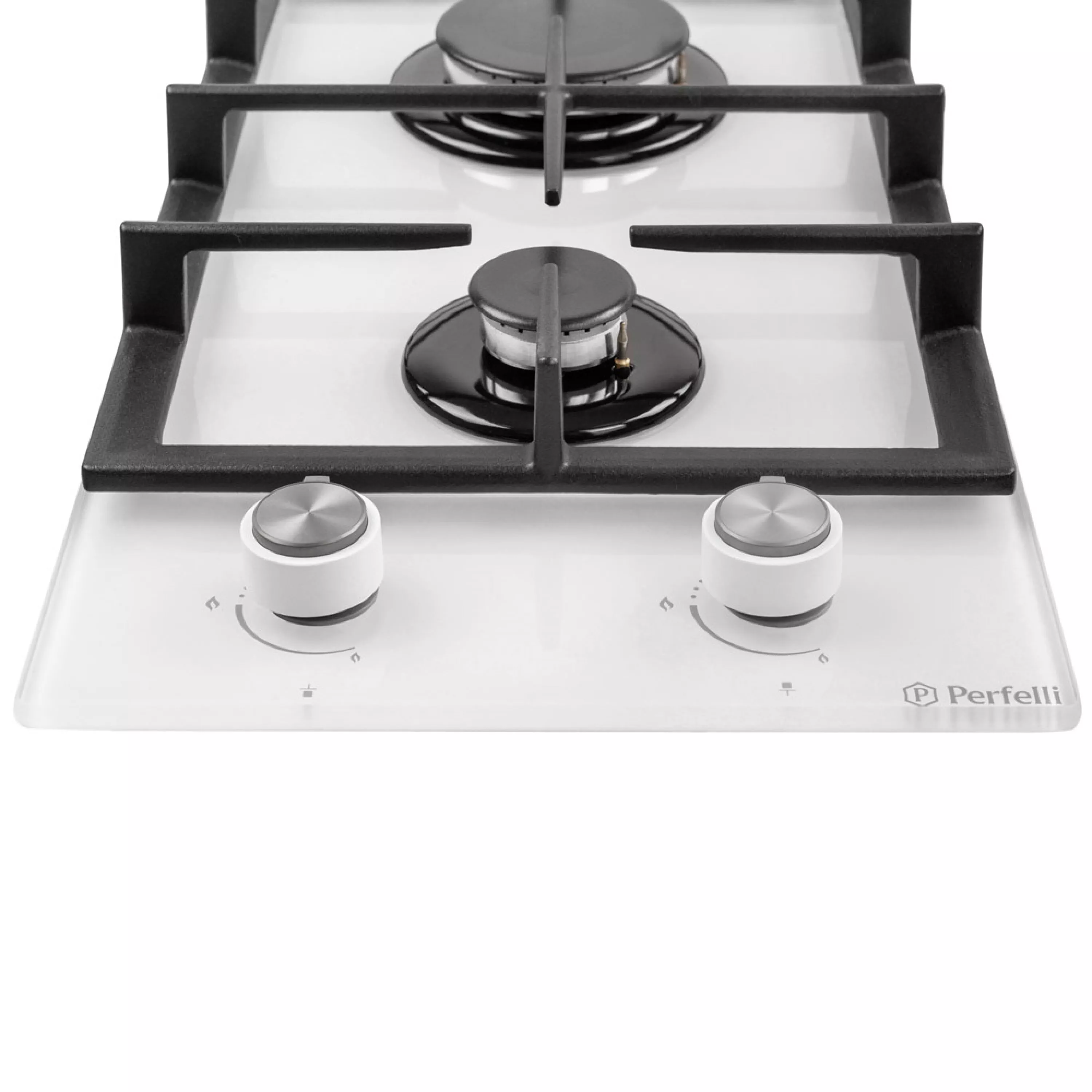 Поверхность газовая Domino на стекле Perfelli HGG 31424 WH - зображення 5