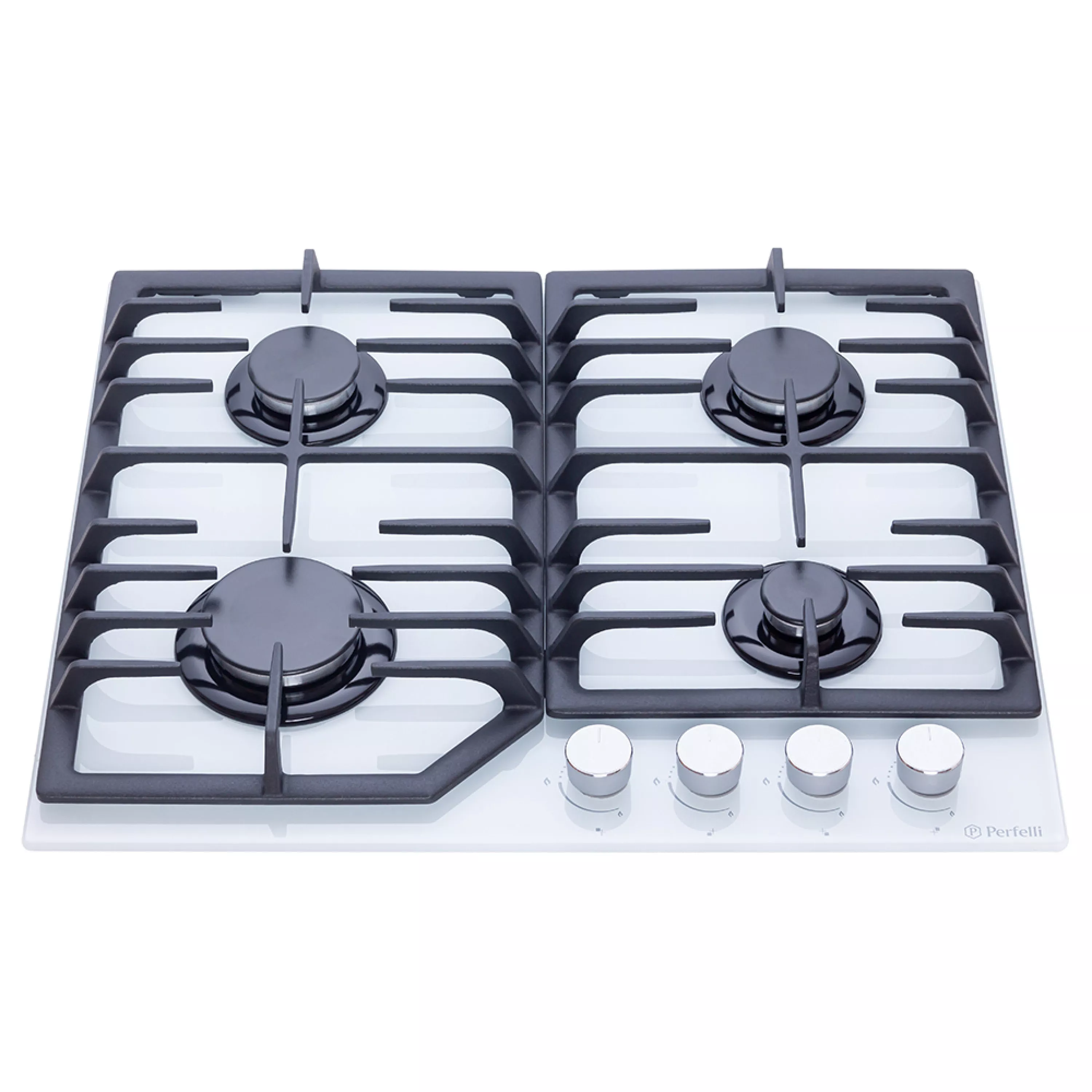 Perfelli 5902767156431 - зображення 2 Поверхня газова на склі Perfelli HGG 61494 WH - зображення 2