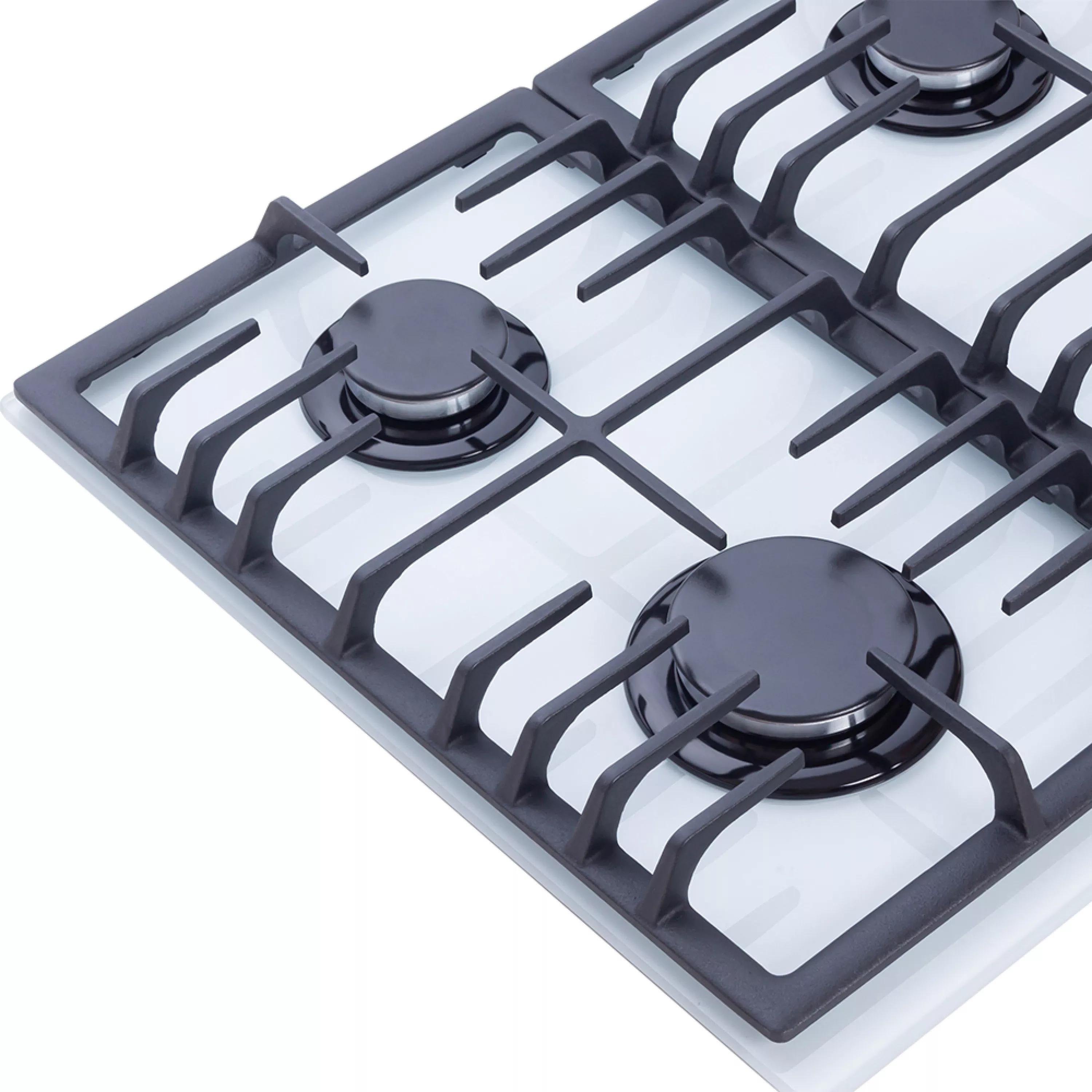 Perfelli 5902767156431 - зображення 4 Поверхня газова на склі Perfelli HGG 61494 WH - зображення 4