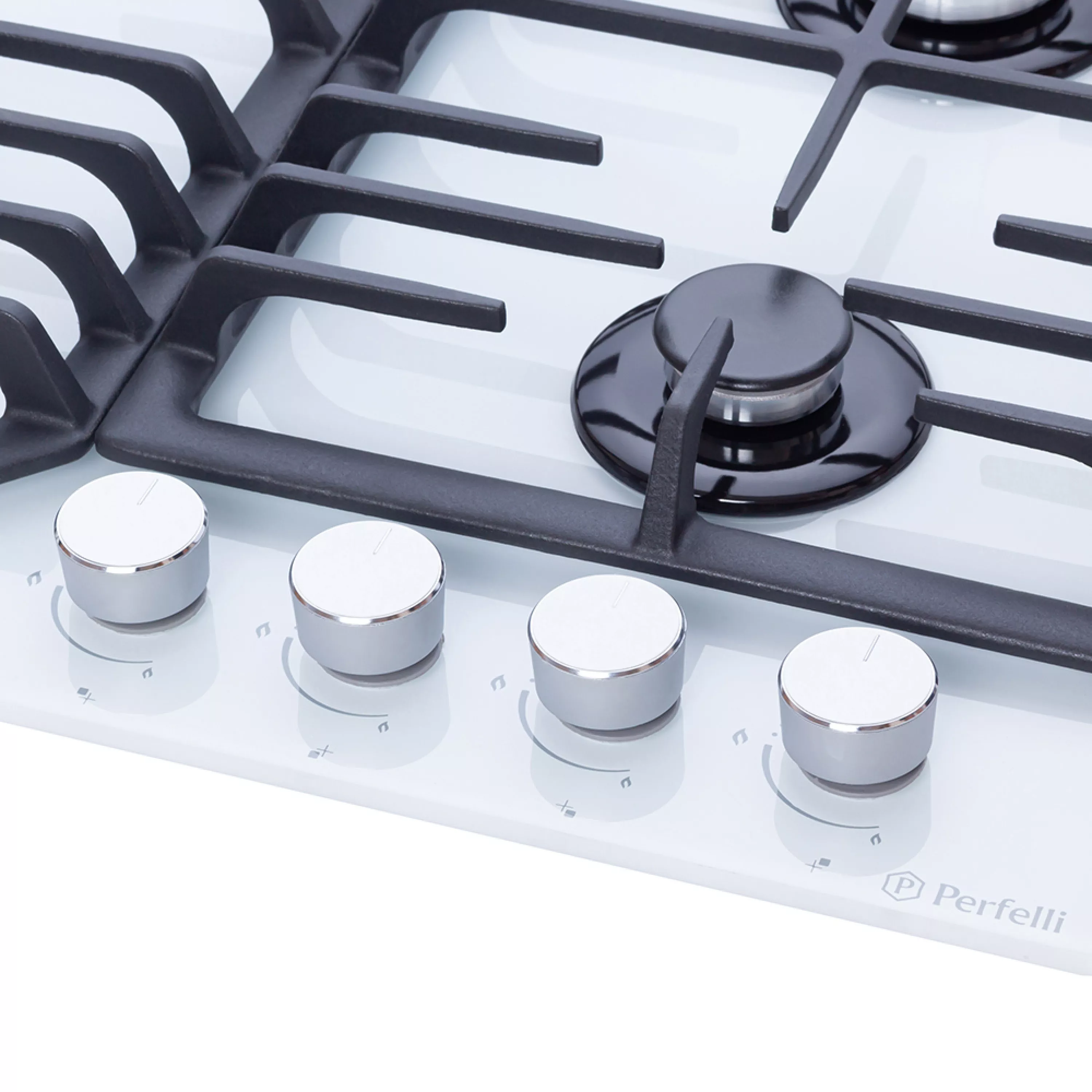 Perfelli 5902767156431 - зображення 5 Поверхня газова на склі Perfelli HGG 61494 WH - зображення 5