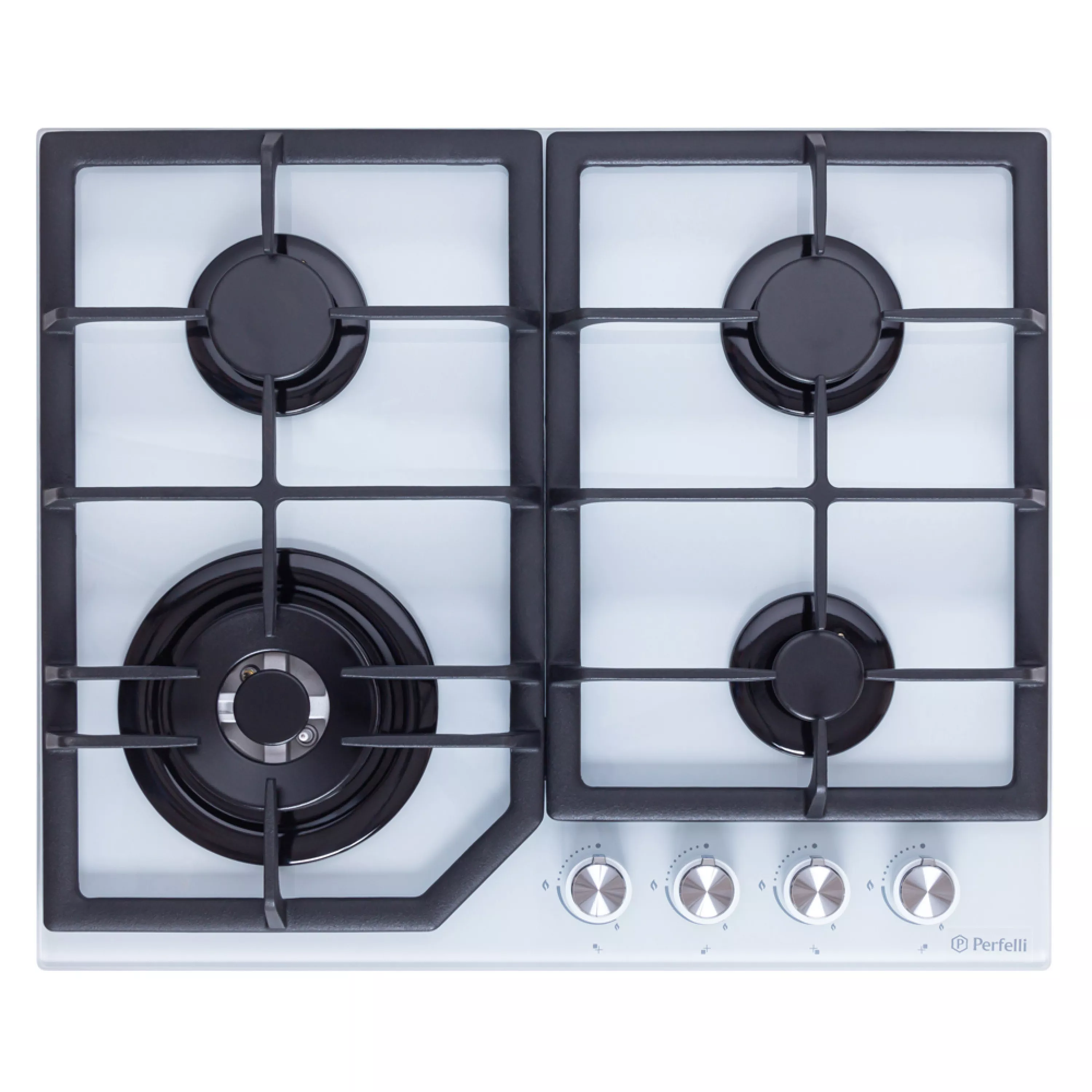 Поверхня газова на склі Perfelli HGG 61624 WH - зображення 1