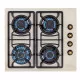 Perfelli 8697940712654 - зображення 3 Поверхня газова на склі Perfelli HGG 61724 IV ANTIQUE - зображення 3