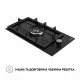 Поверхня газова Domino на металі Perfelli HGM 31404 BL - зображення 3