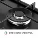 Поверхня газова Domino на металі Perfelli HGM 31404 BL - зображення 6
