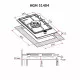 Поверхня газова Domino на металі Perfelli HGM 31404 BL - зображення 9