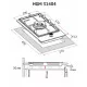 Perfelli 5902767156844 - зображення 11 Поверхность газовая Domino на металле Perfelli HGM 31404 I - зображення 11