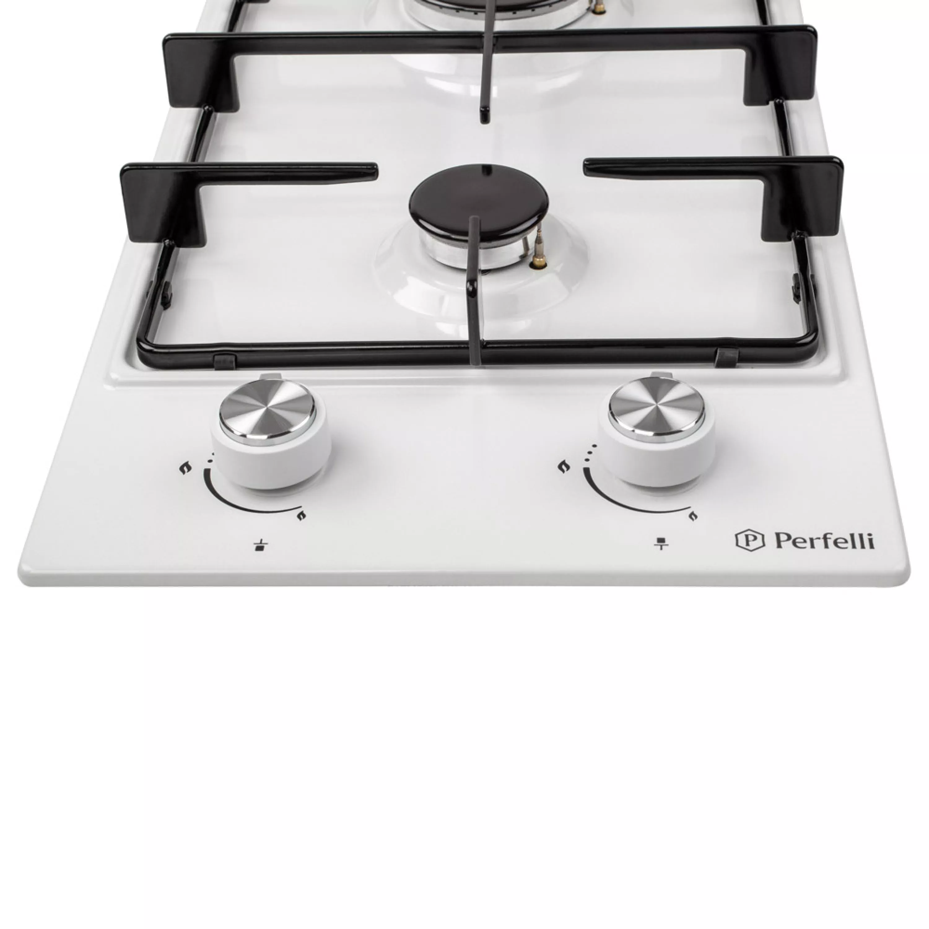 Perfelli 5902767156820 - зображення 5 Поверхня газова Domino на металі Perfelli HGM 31414 WH - зображення 5