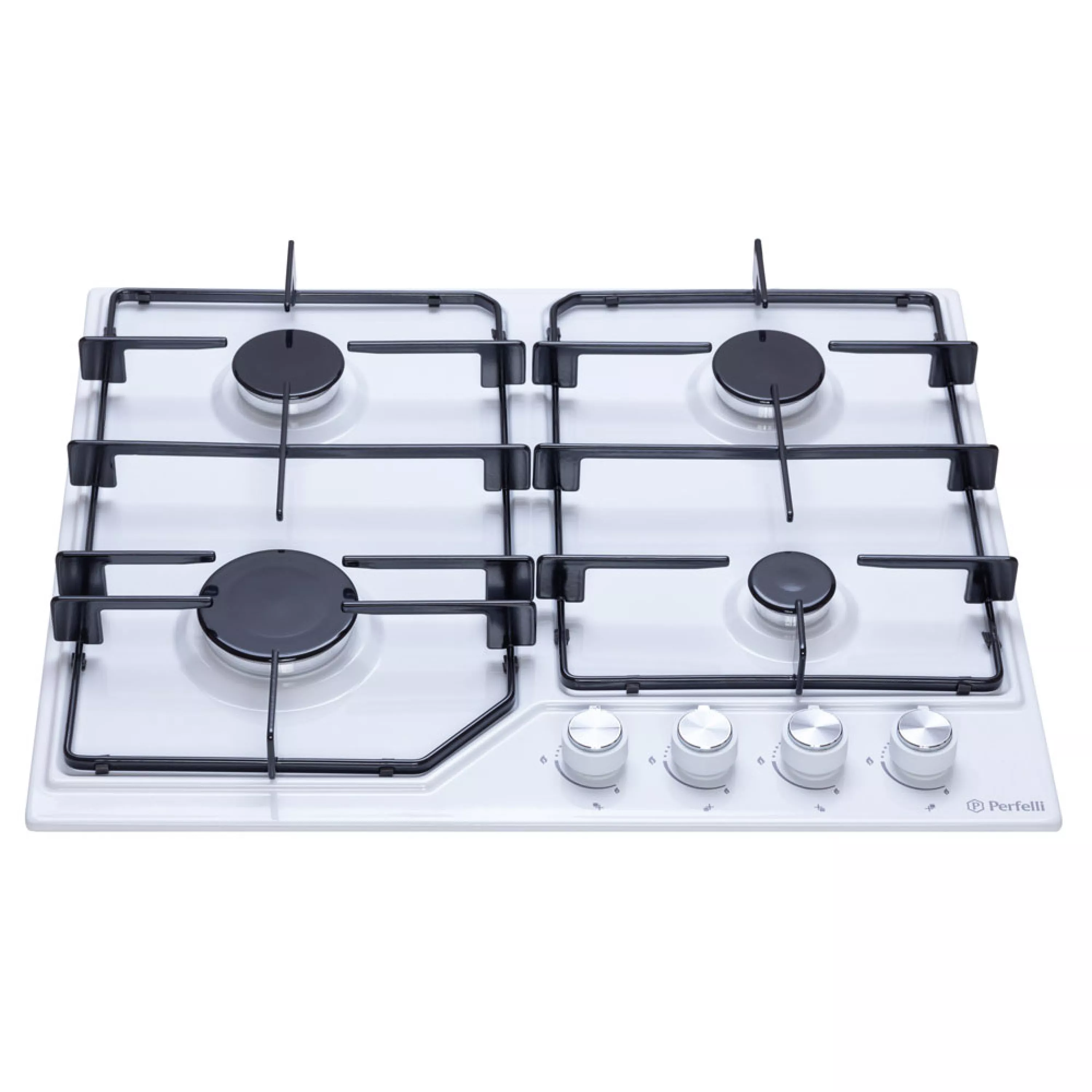 Поверхность газовая на металле Perfelli HGM 61414 WH - зображення 2