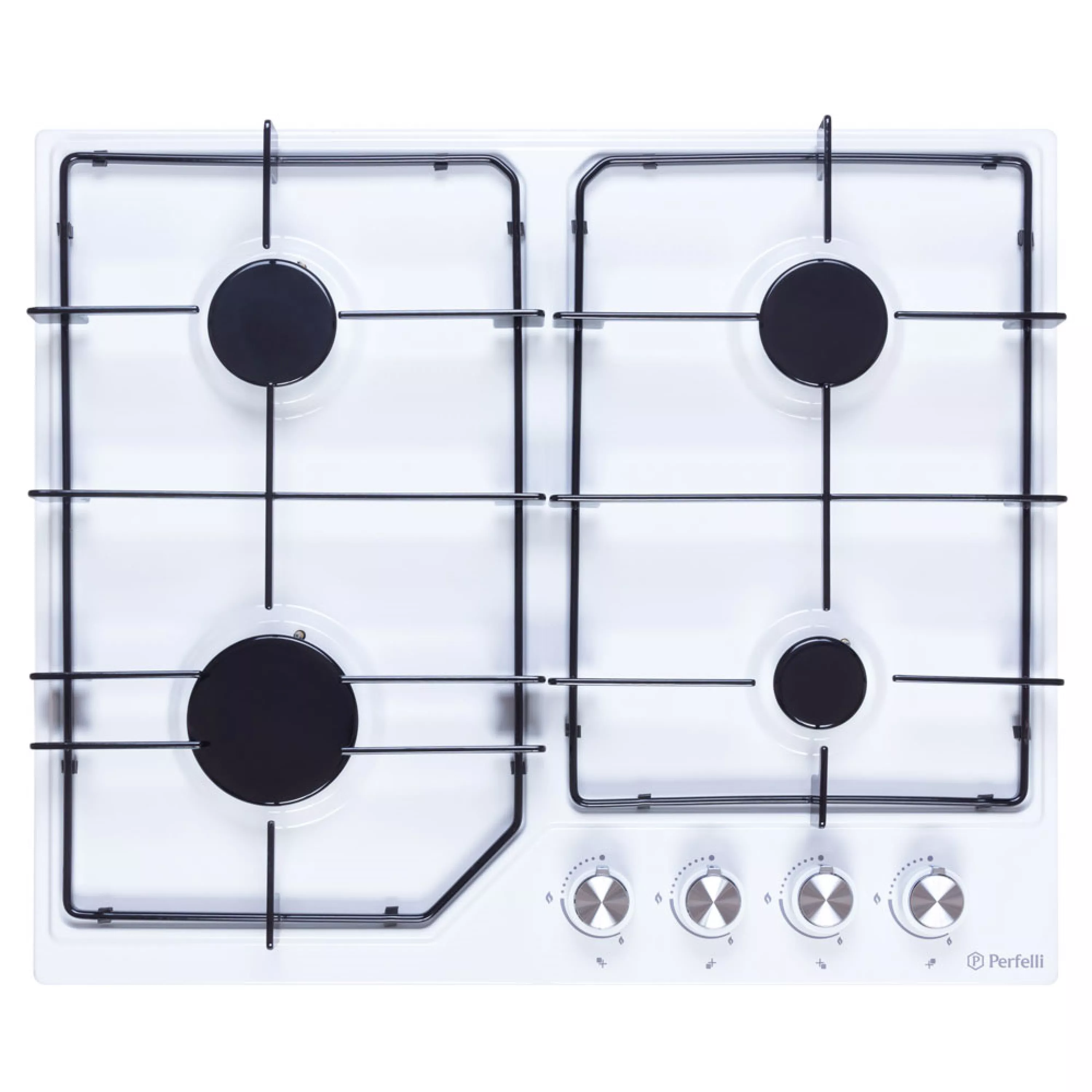 Поверхность газовая на металле Perfelli HGM 61414 WH - зображення 1
