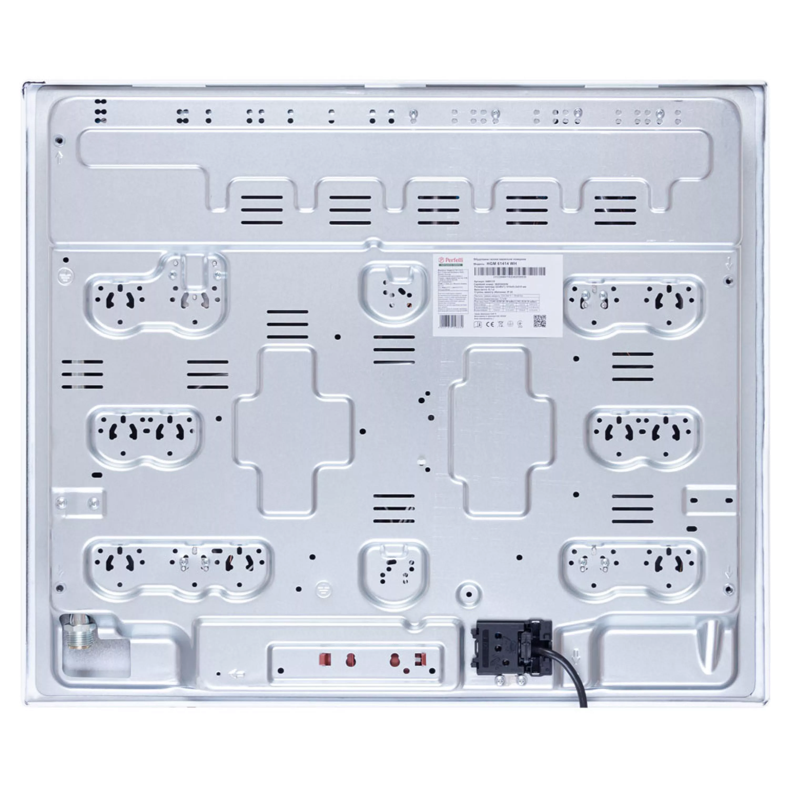 Поверхность газовая на металле Perfelli HGM 61414 WH - зображення 7