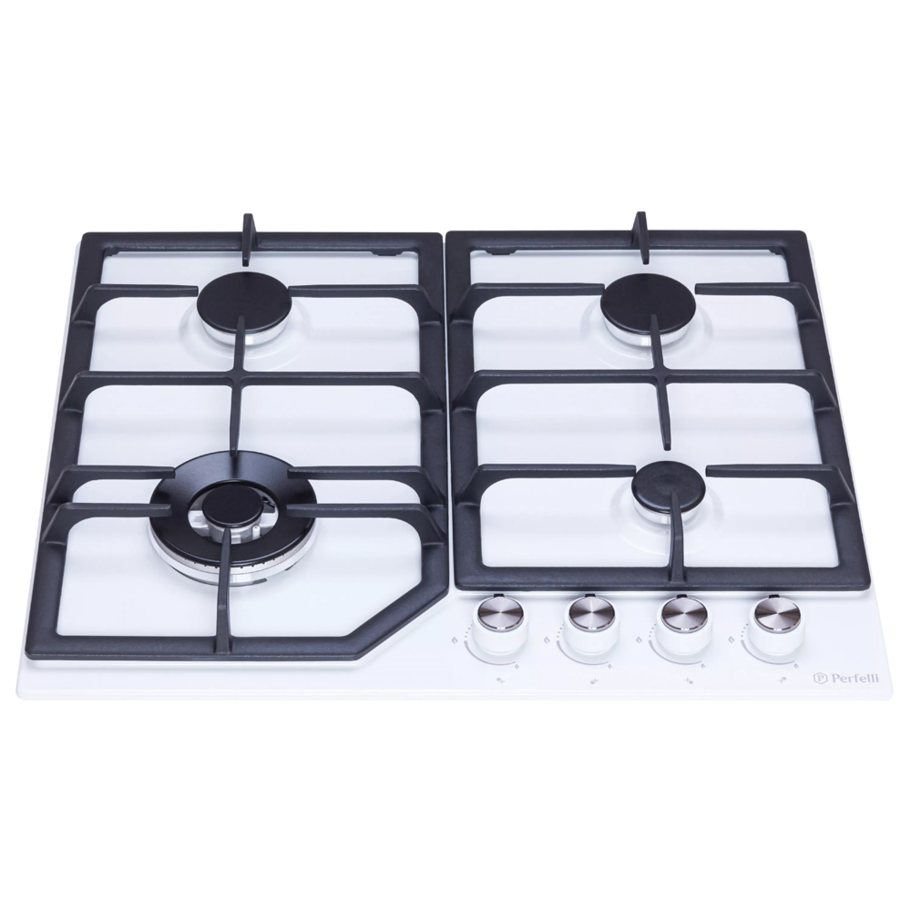 Поверхня газова на металі Perfelli HGM 61624 WH - зображення 2