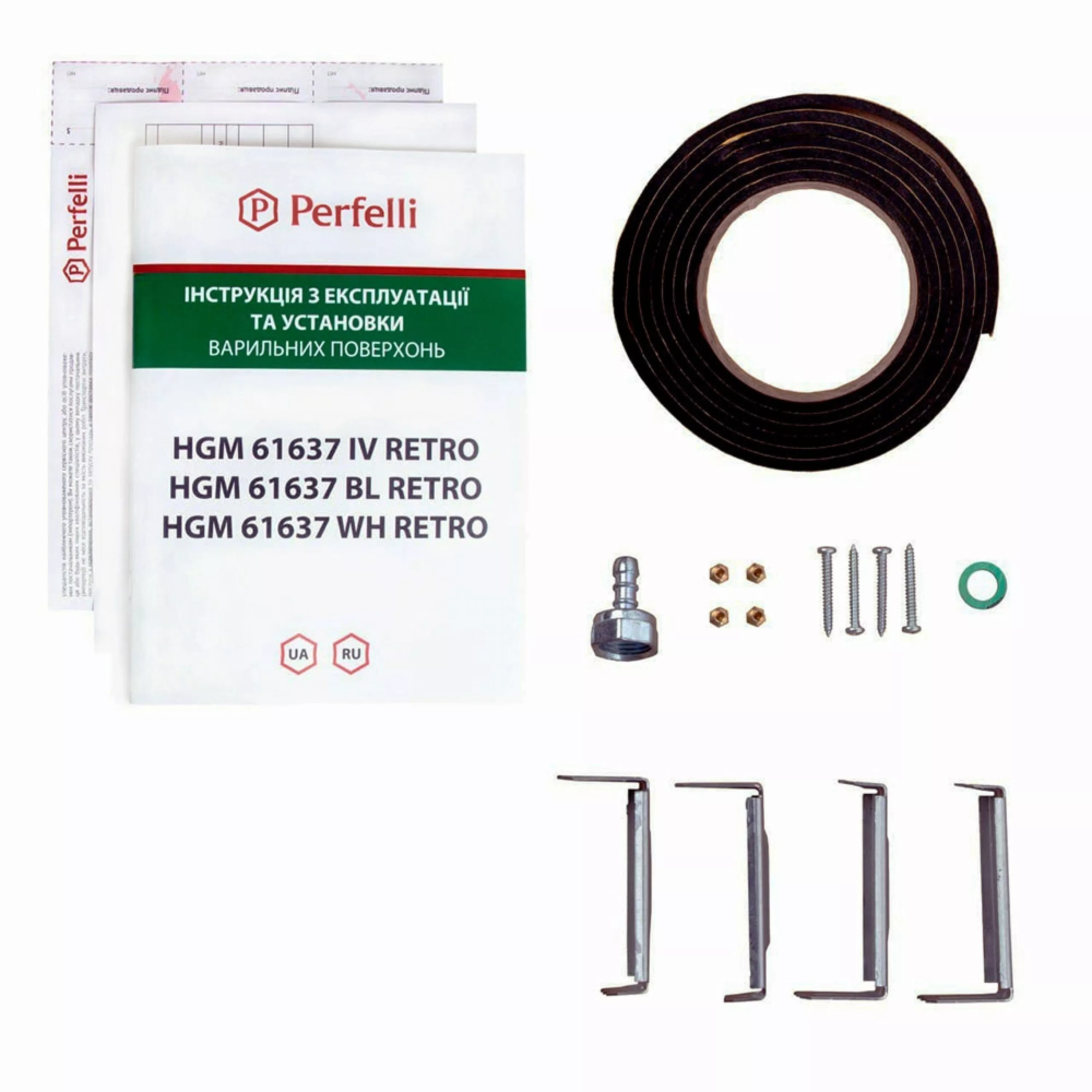 Варочная поверхность на металле Perfelli HGM 61637 BL RETRO - зображення 8