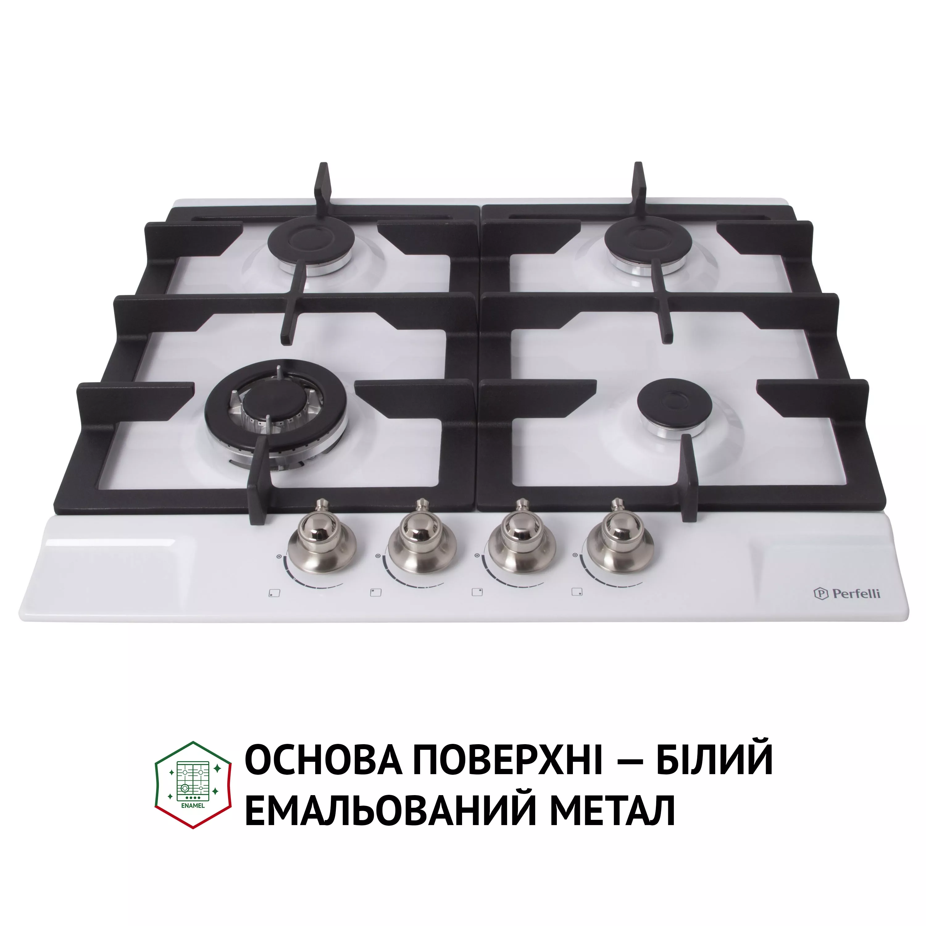 Варильна поверхня на металі Perfelli HGM 61637 WH RETRO - зображення 2