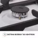 Варильна поверхня на металі Perfelli HGM 61637 WH RETRO - зображення 7