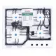 Поверхня газова на металі Perfelli HGM 61674 BL - зображення 12