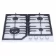 Поверхность газовая на металле Perfelli HGM 61694 WH - зображення 2