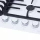 Поверхность газовая на металле Perfelli HGM 61694 WH - зображення 4