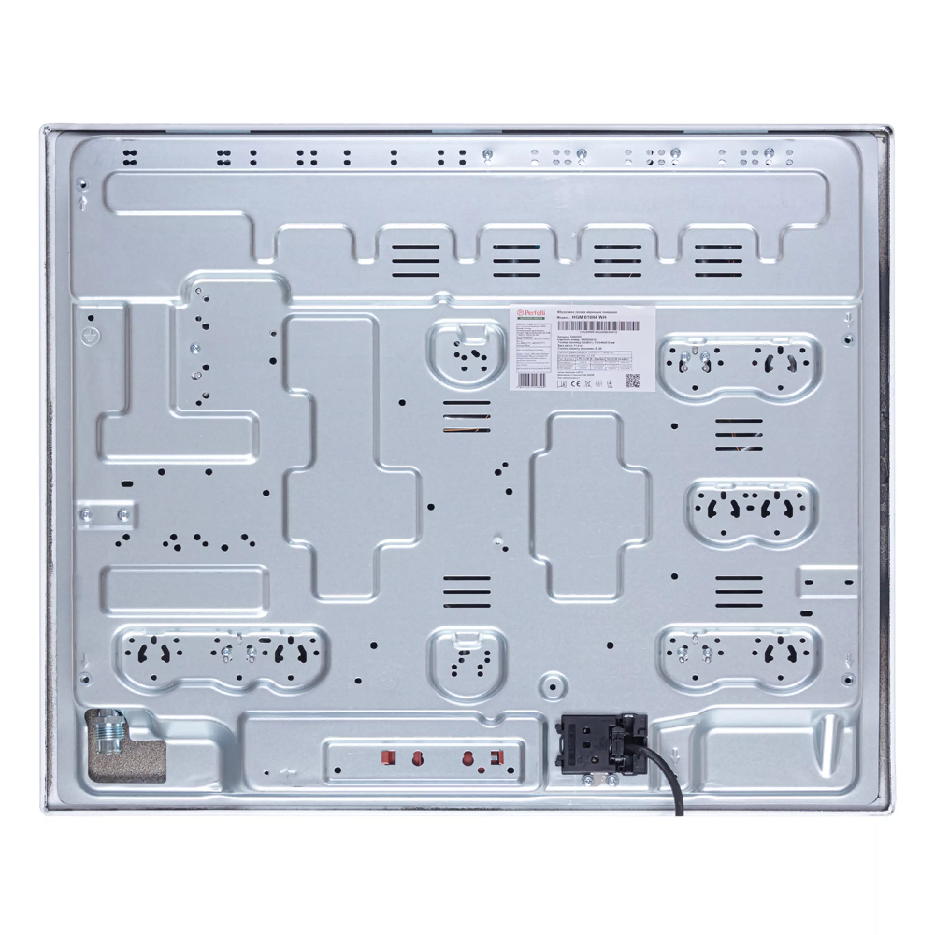 Поверхность газовая на металле Perfelli HGM 61694 WH - зображення 9