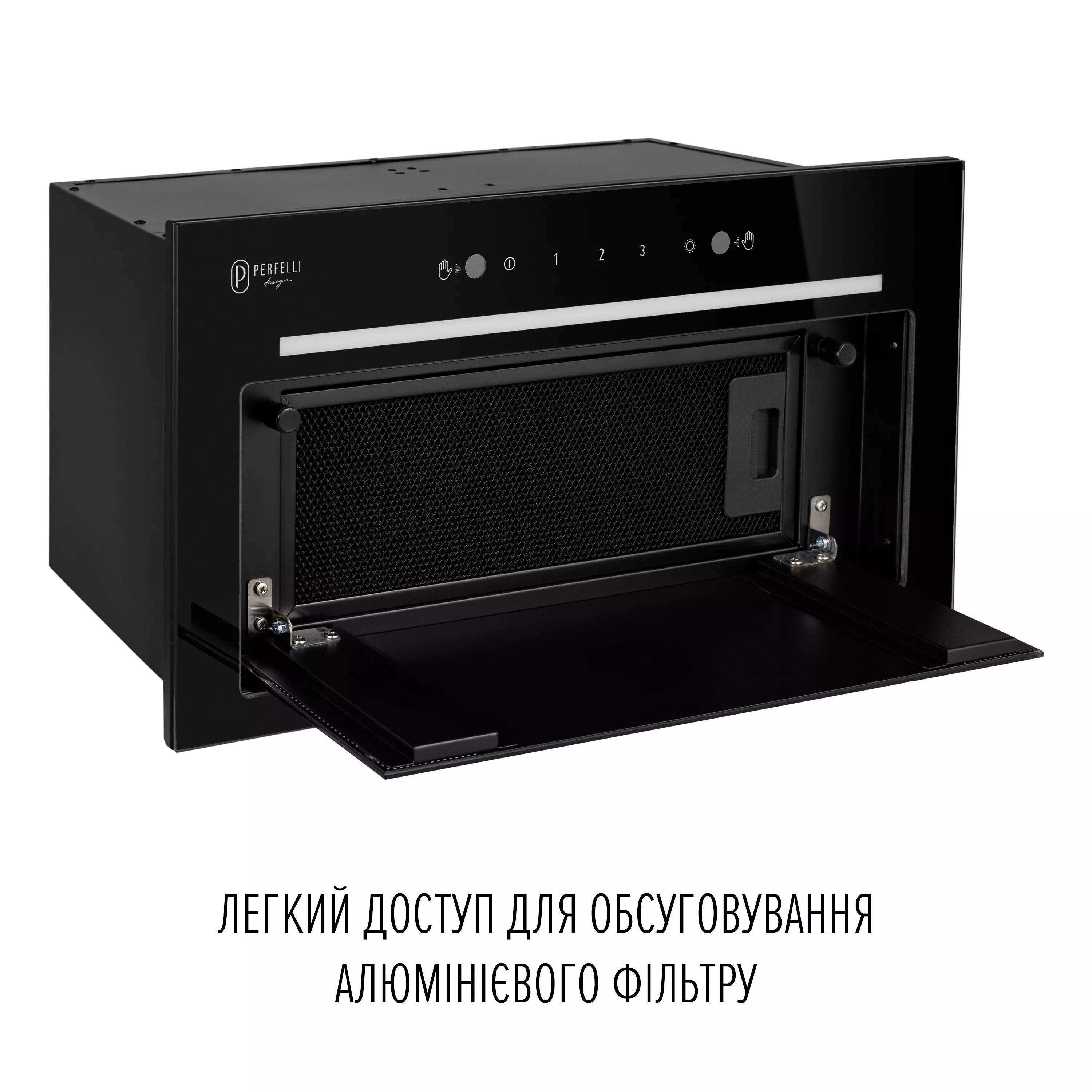 Вытяжка полновстраиваемая PERFELLI DESIGN FILINI 5 NW NERO SILENZIO - зображення 11
