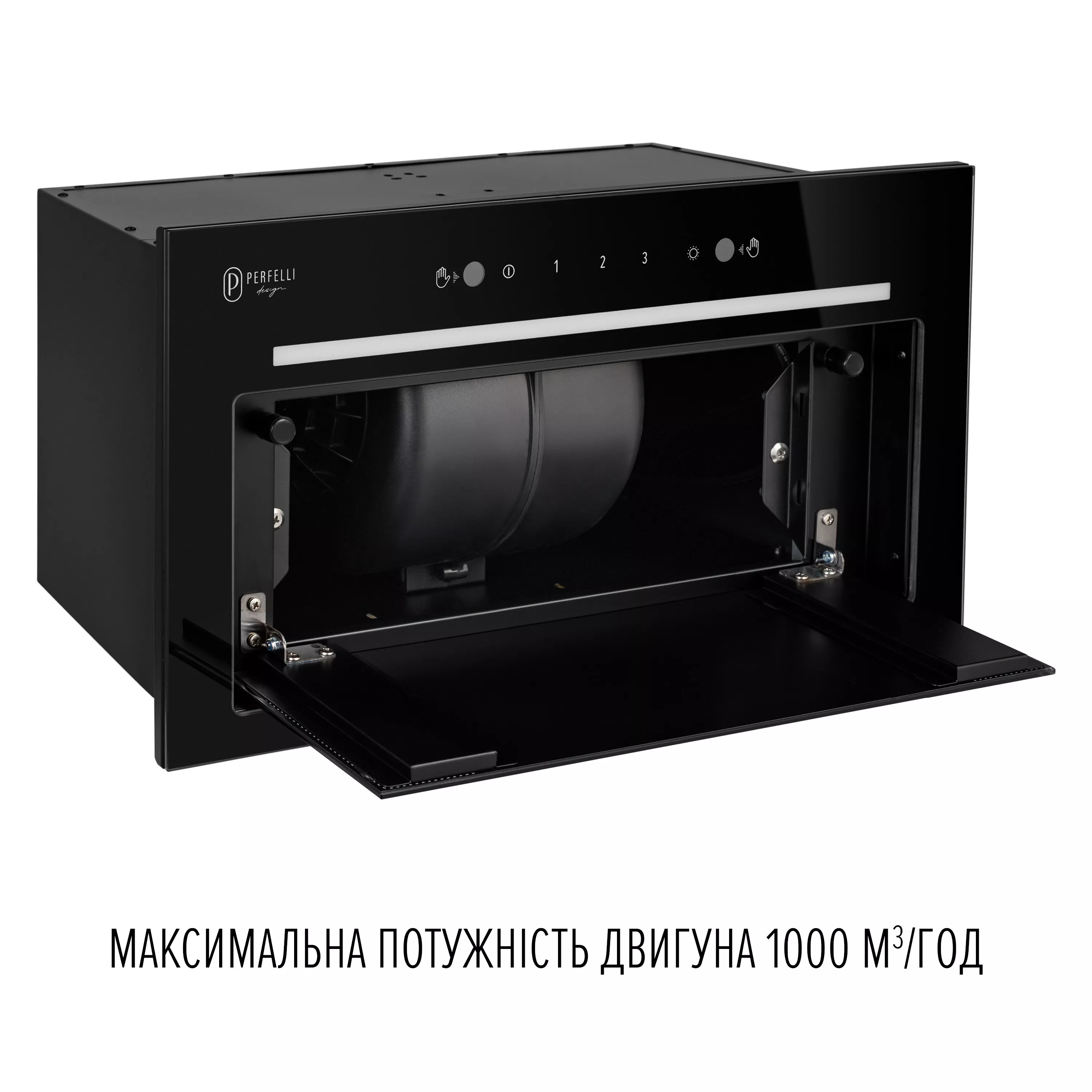 Вытяжка полновстраиваемая PERFELLI DESIGN FILINI 5 NW NERO SILENZIO - зображення 12