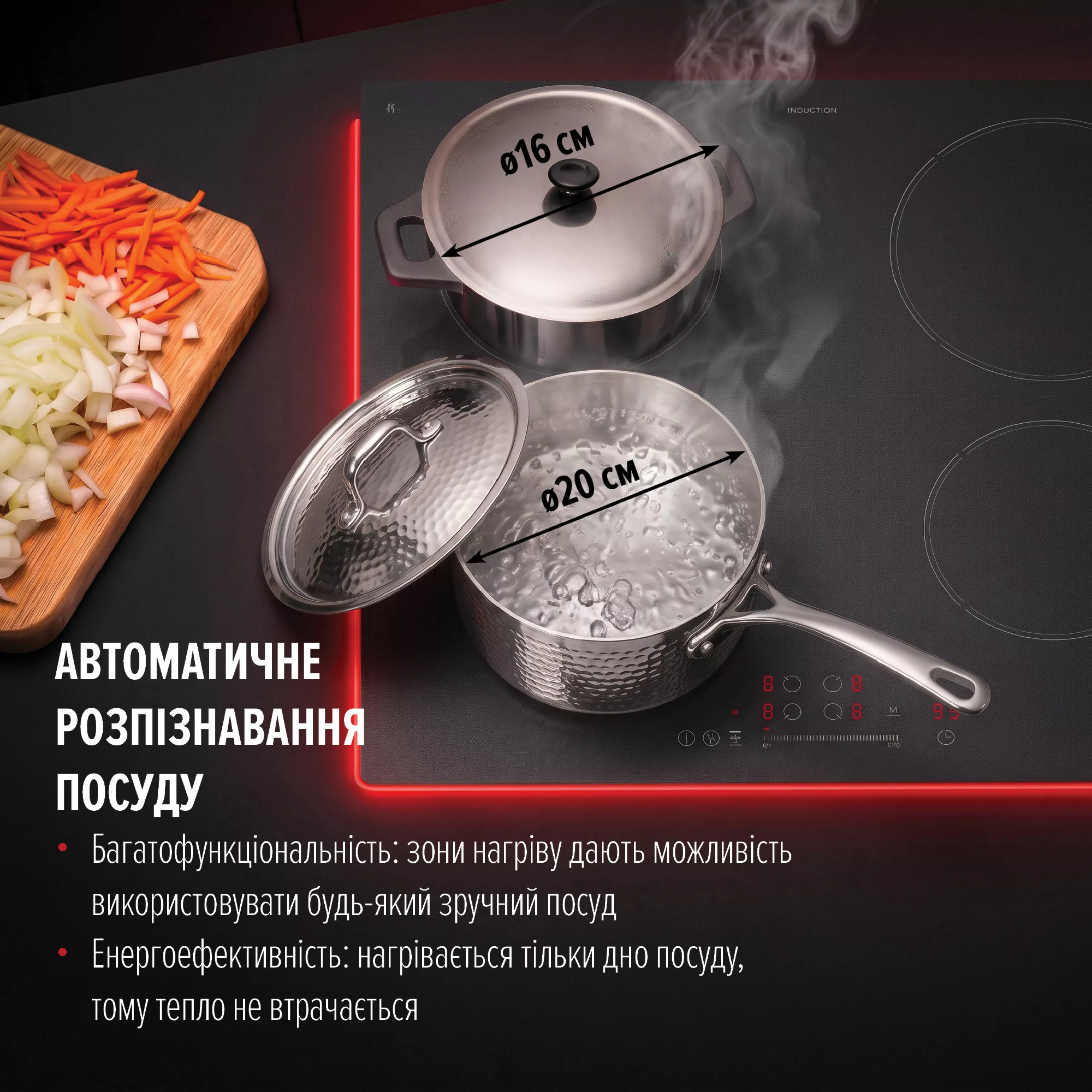Поверхня індукційна PERFELLI FITTO 6041 NERO NANO TECH - зображення 6