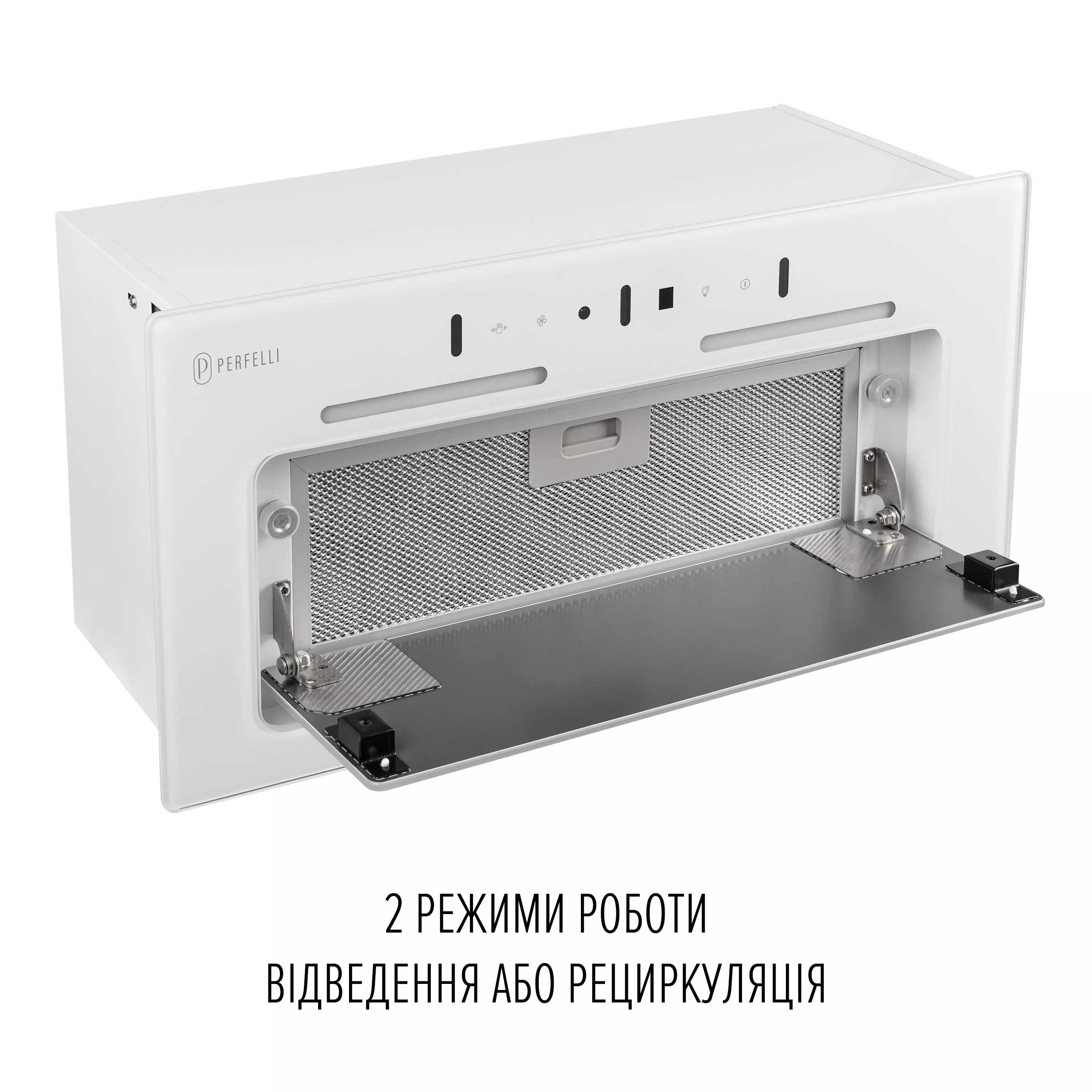 Perfelli 5905563501528 - зображення 11 Вытяжка полновстраиваемая PERFELLI NUOVA 6NWR BIANCO - зображення 11