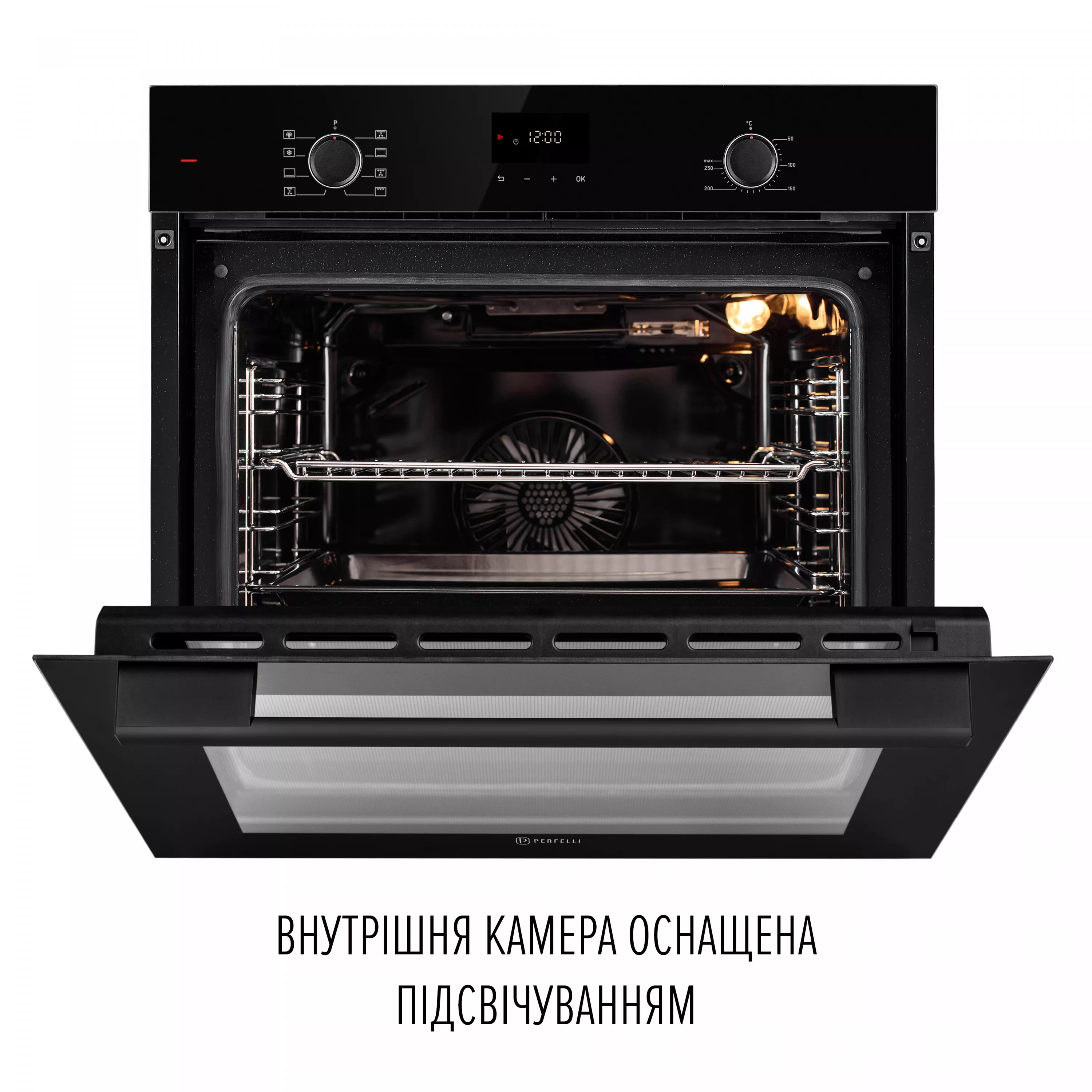 Perfelli 5905563501719 - зображення 8 Духовой шкаф электрический PERFELLI PERLA 6D8I NERO - зображення 8