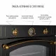 Духова шафа електрична PERFELLI VINTAGE 6A8N NERO - зображення 4